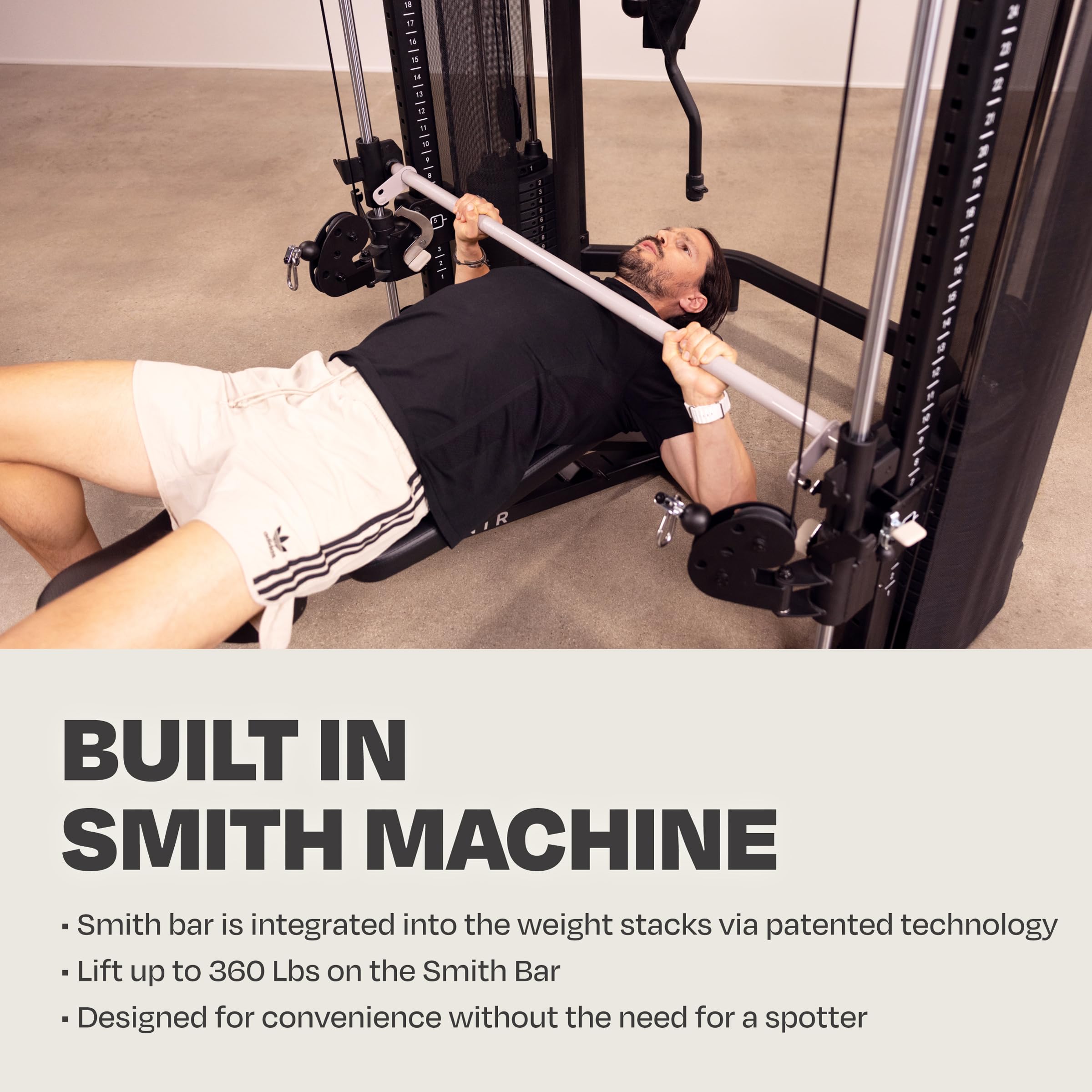 Best Home Gym Functional Trainer - Multifunctional Cable Machine for Strength Training & Full Body Workouts | Compact Fitness Equipment for Small Spaces | Perfect for Home Gym, Garage & Apartment Workouts
