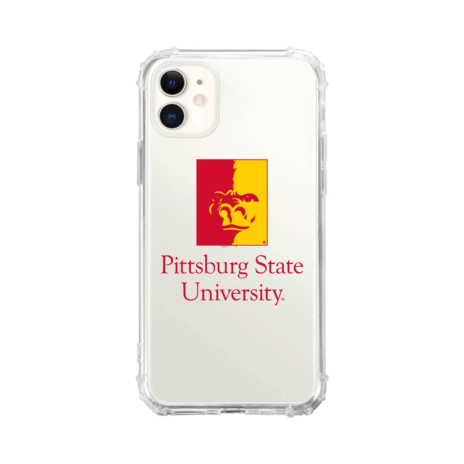 OTM Essentials Durable Phone Case for iPhone 13 Pro - Shockproof Tough Edge Protection, Classic White Design | Perfect for Pittsburg State University Students & Everyday Use