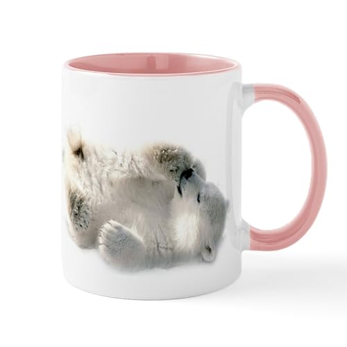 White/Pink Inside - Baby Polar Bear Mugs