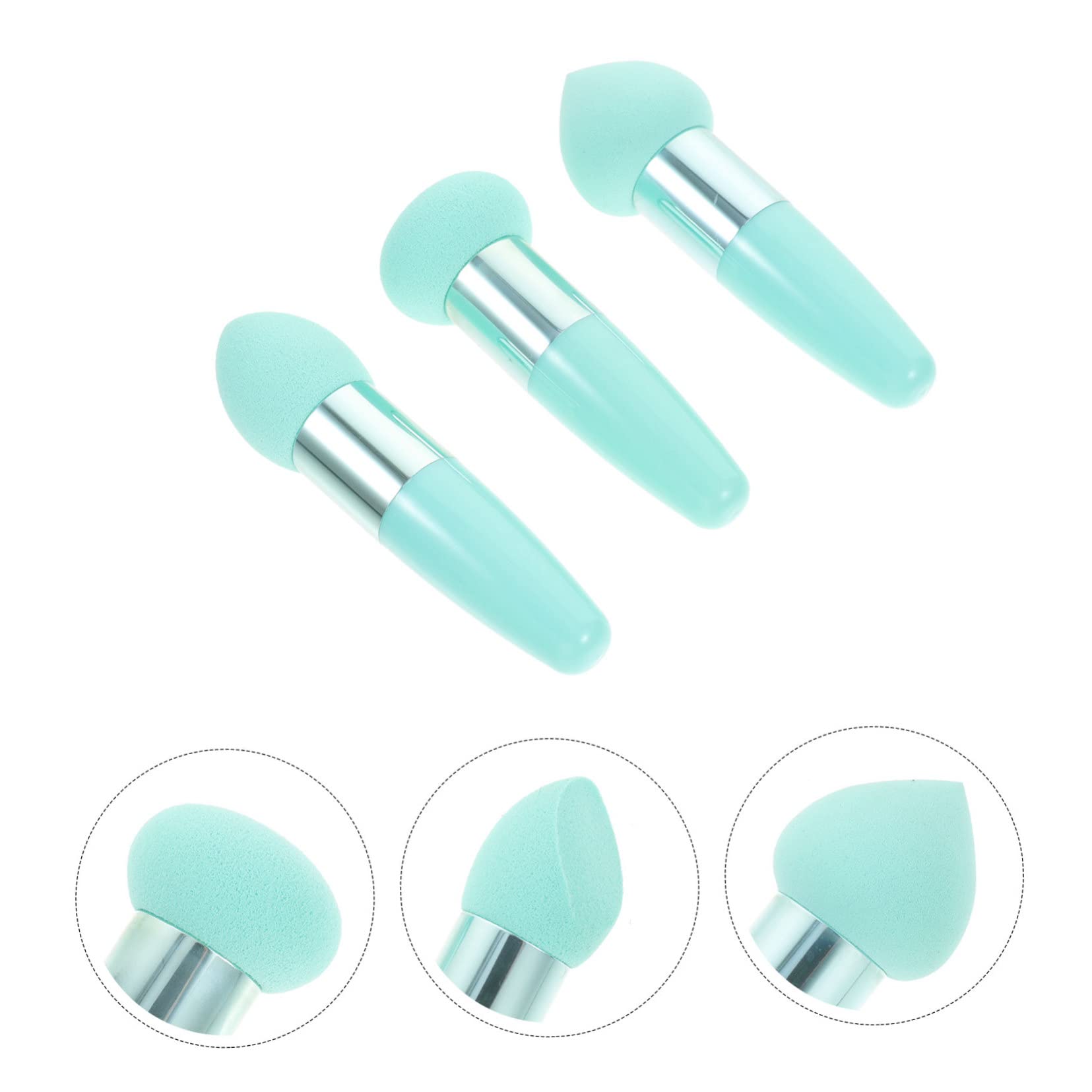 Beautyfu 3pcs Makeup Sponges - Soft Fluff for Concealer & Powder - Travel & Daily Use