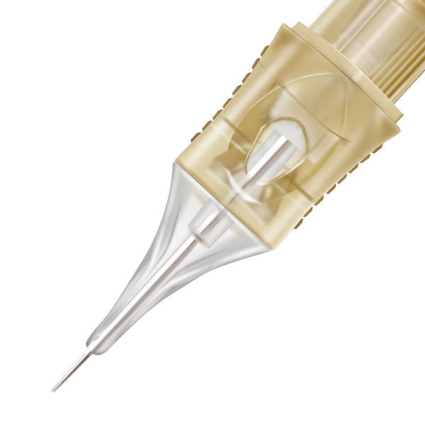 Pepax Lance 1 Round Liner Cartridges - Professional Tattoo Ink Cartridges for Tattoo Artists - Perfect for Fine Line Work and Detailed Tattooing