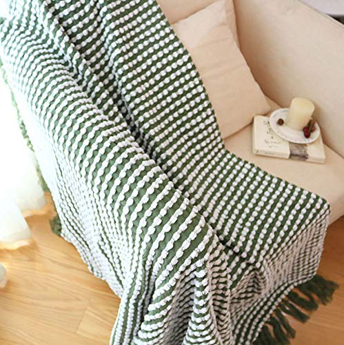 Soft Chenille Woven Boho Throw Blanket - Cozy Textured Blanket for Bed, Couch & Sofa - Perfect for Living Room Decor, Home Warming Gifts & Relaxing Evenings