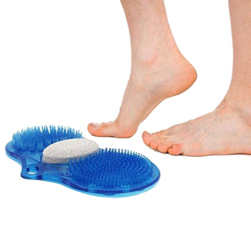 EAPCY Soft Silicone Foot Brush - Exfoliating Massage Scrubber with Anti-Slip Base for Bathroom, Shower & Spa | Blue Bath Mat for Dead Skin Removal & Relaxation | Perfect for Pedicures, Foot Care & Home Spa Days