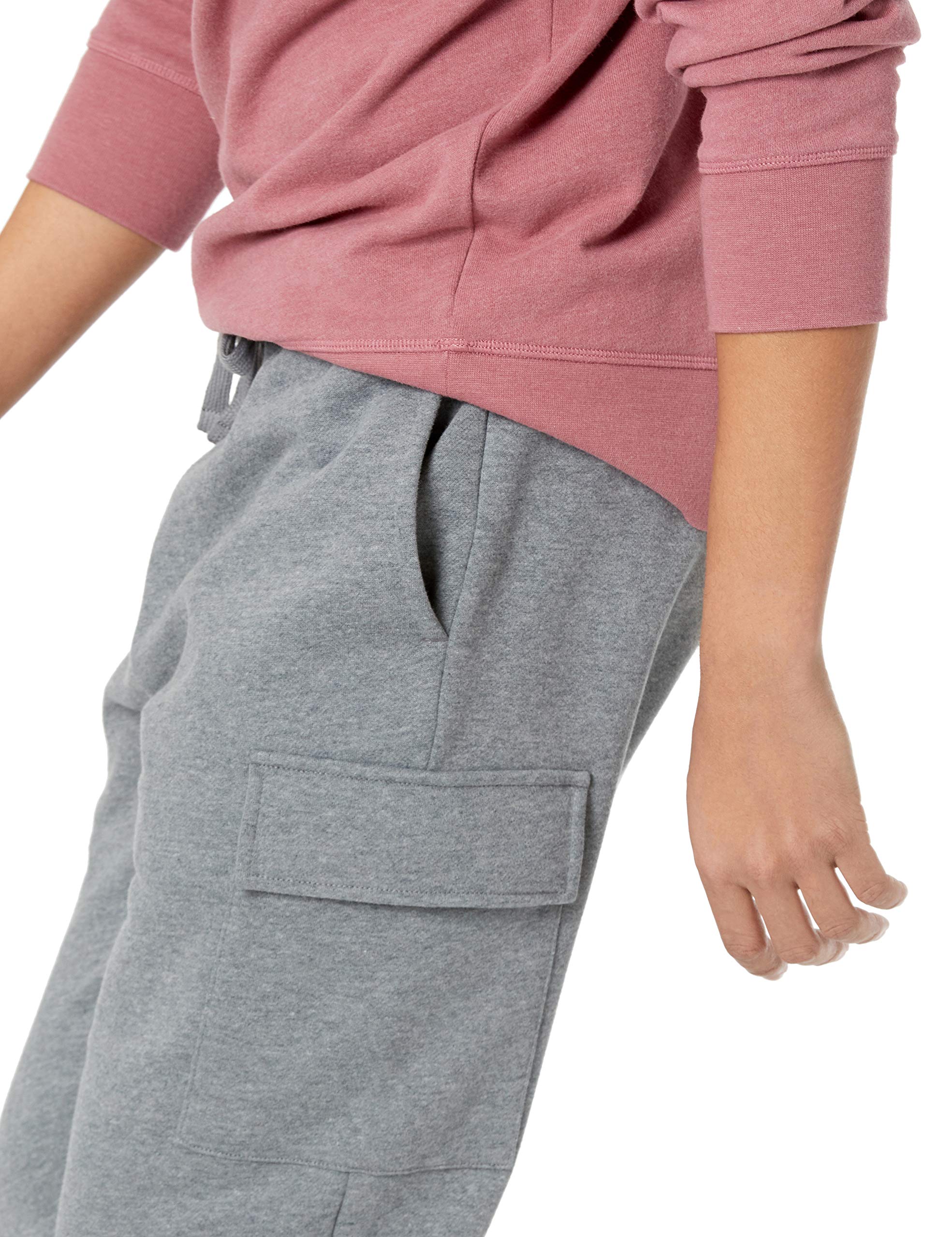 Amazon Essentials Men's Cargo Fleece Jogger Sweatpants - Comfortable Casual Pants for Lounge, Workout & Outdoor Activities