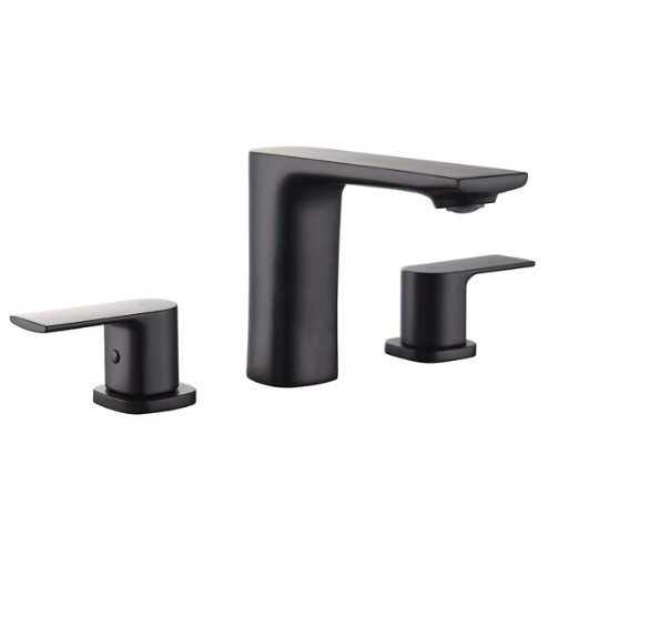 TIMELYSS 3-Hole Widespread Bathroom Vanity Faucet - F13127 - Modern Chrome Finish for Sink, Countertop & Bathroom Decor