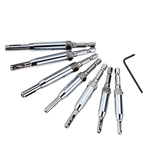 7PCS Self-Centering Hinge Drill Bit Set (5/64