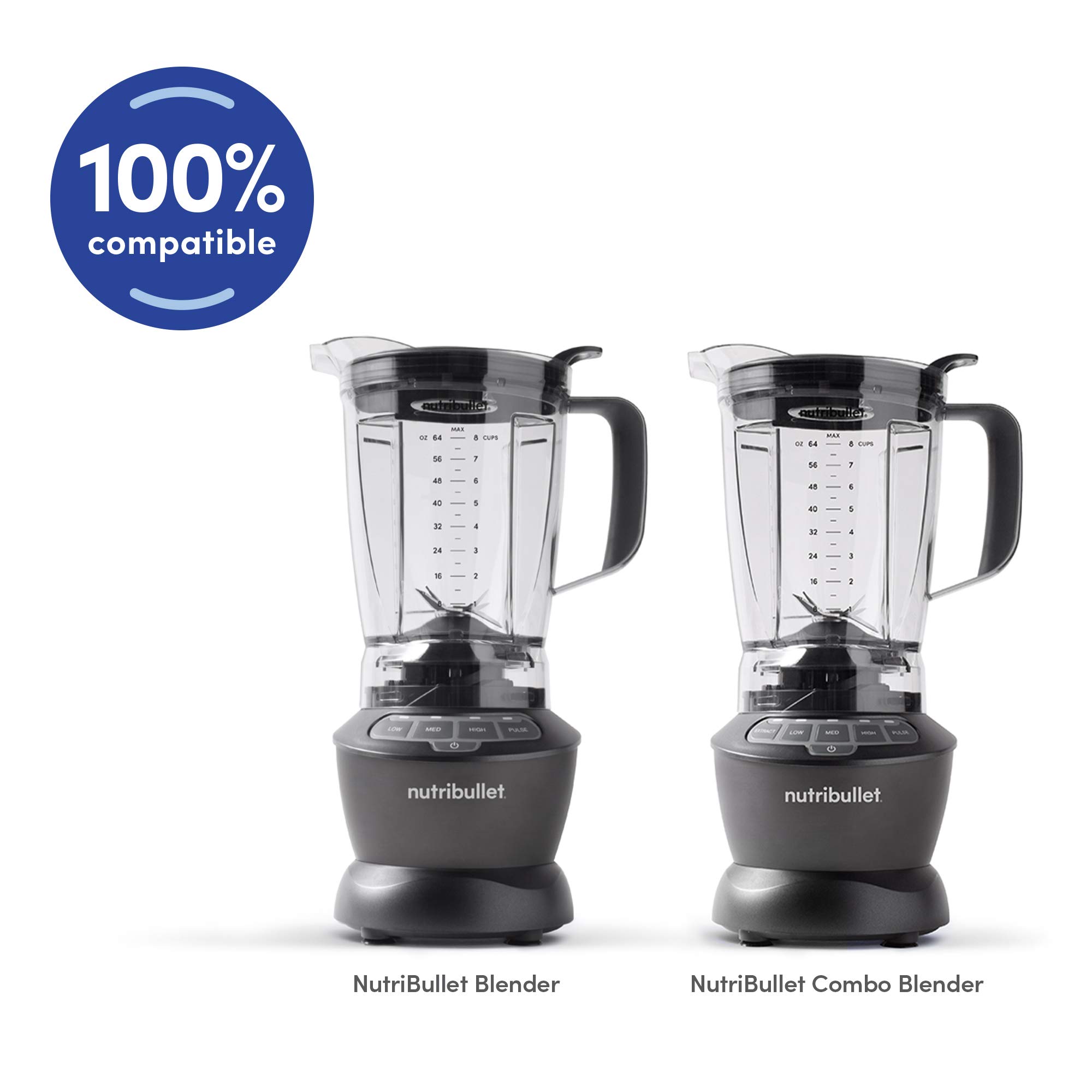 NutriBullet Blender 64 oz Pitcher with Easy-Twist Blade - High-Speed Blender for Smoothies, Juices & Meal Prep - Perfect for Home Kitchen & Healthy Lifestyle