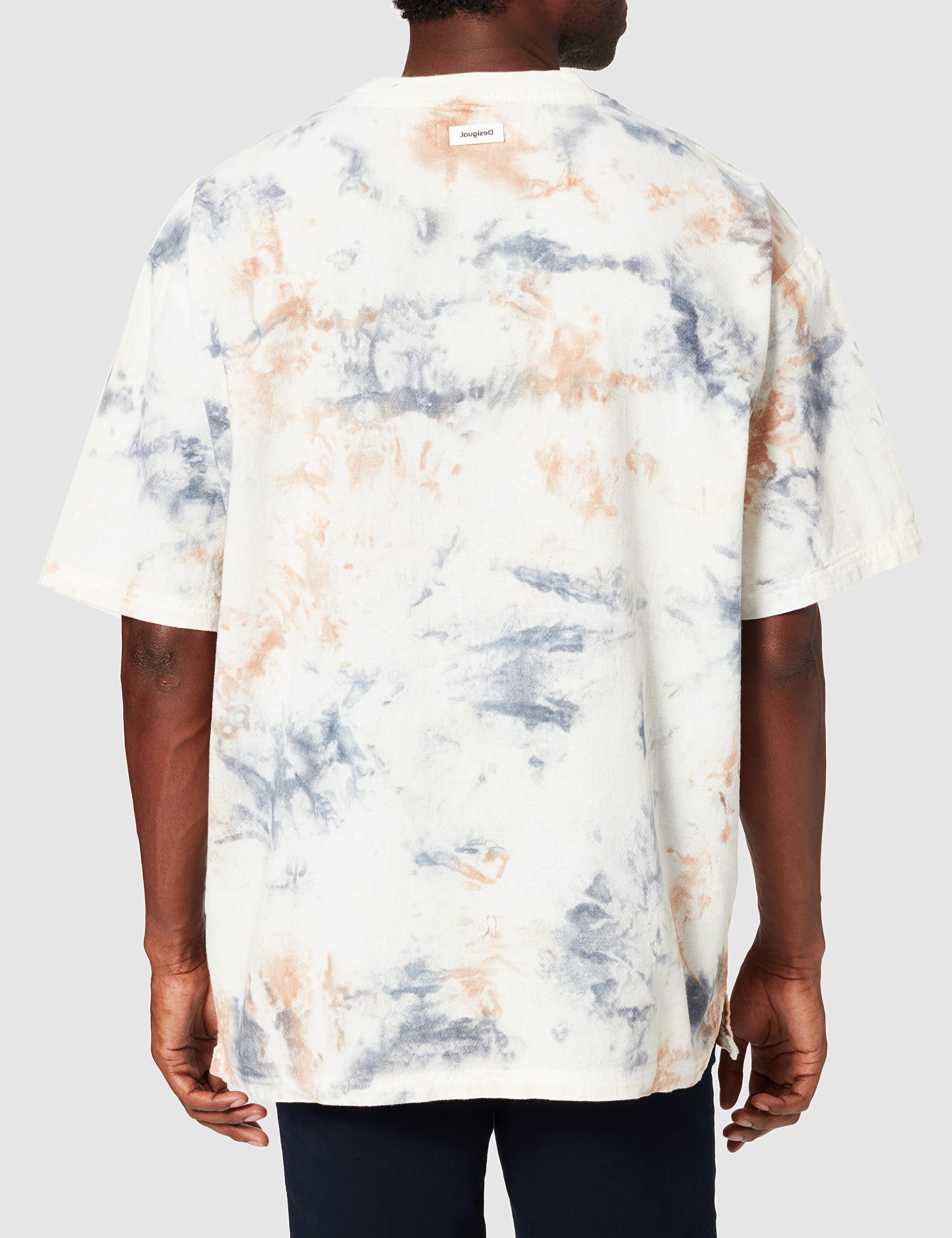 Desigual Men's Woven Cotton Short Sleeve T-Shirt - Casual Summer Tee for Outdoor Activities & Streetwear Fashion