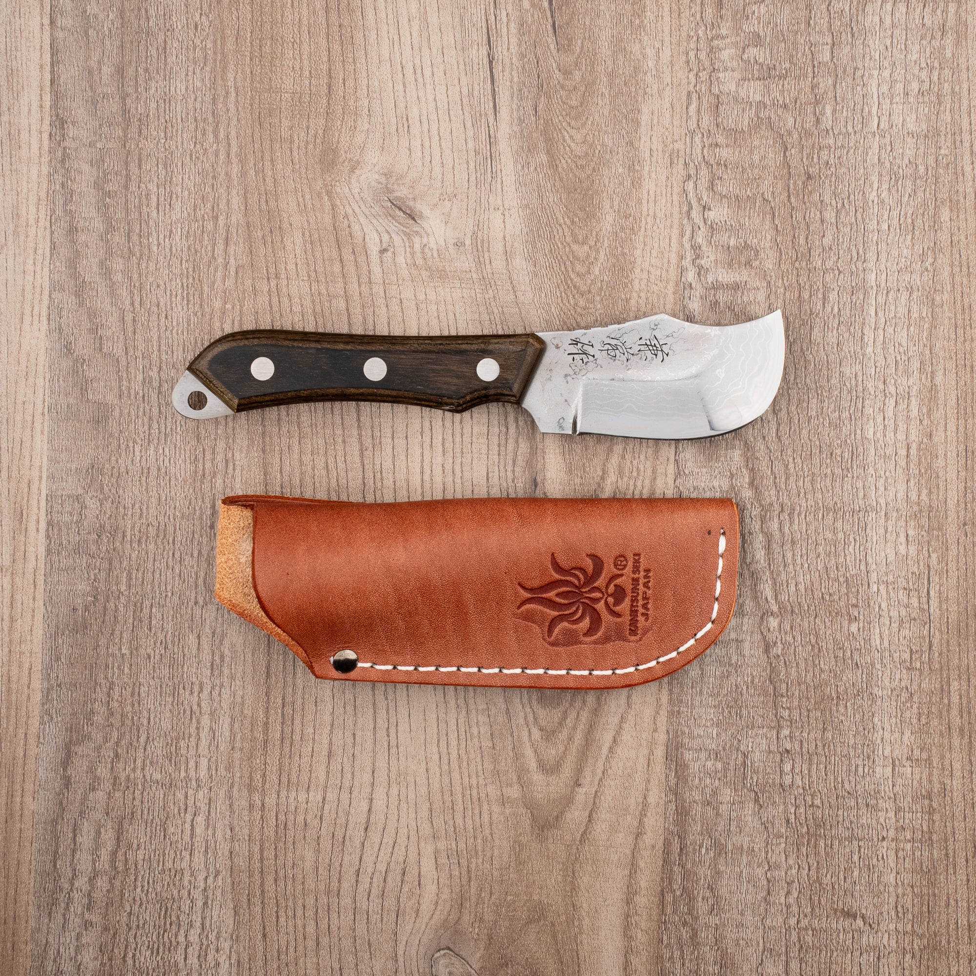 Seki Kanetsune Seseragi Skinner Outdoor Knife 70mm - High Carbon Steel Blade, Ergonomic Handle for Hunting, Camping & Bushcraft - Perfect for Skinning Game & Outdoor Survival Tasks