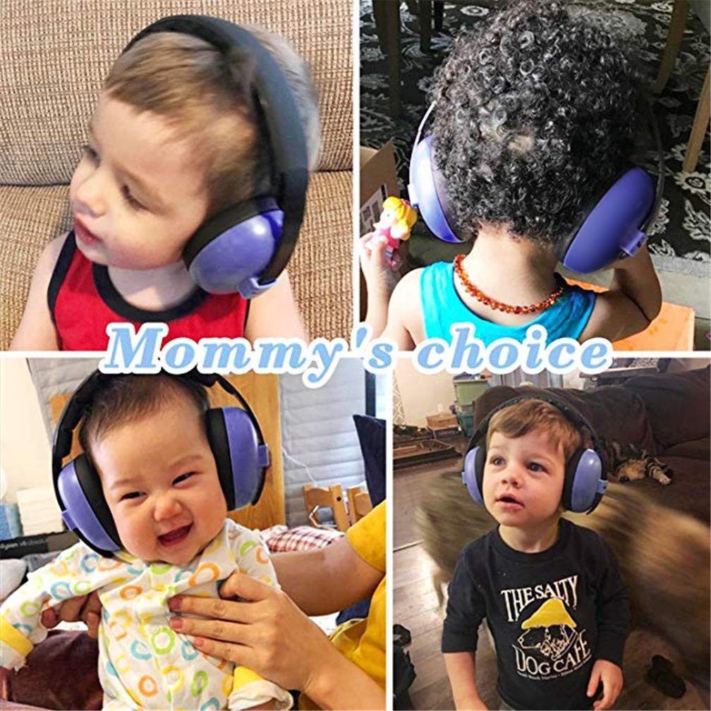 Baby Noise Cancelling Headphones for 0-5 Years Old - Hearing Protection for Toddlers & Infants - Comfortable & Adjustable for Airplane Travel, Concerts & Loud Events