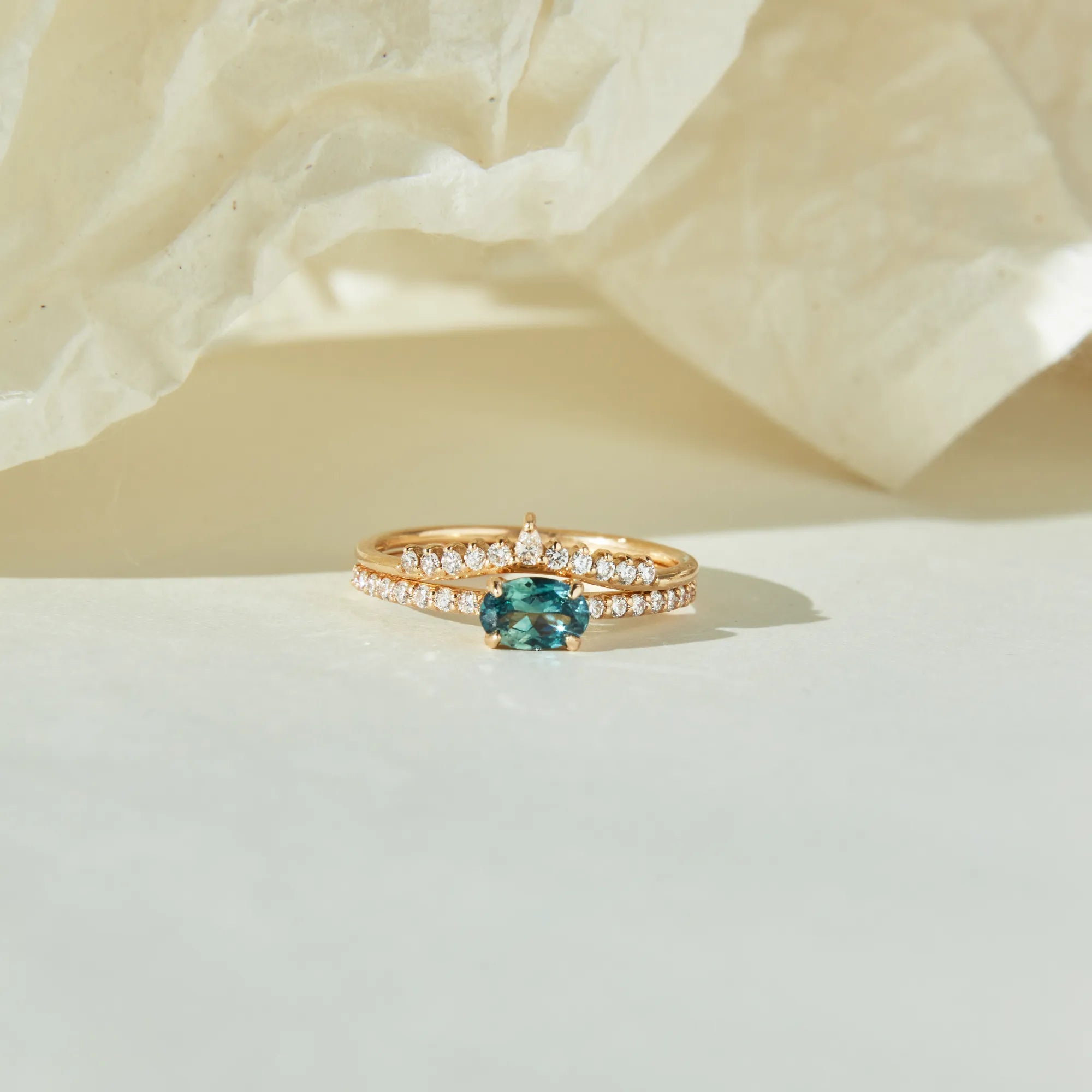 Midnight Hearts Unique Oval Blue Sapphire Engagement Ring – Perfect for Proposals, Anniversaries & Special Occasions