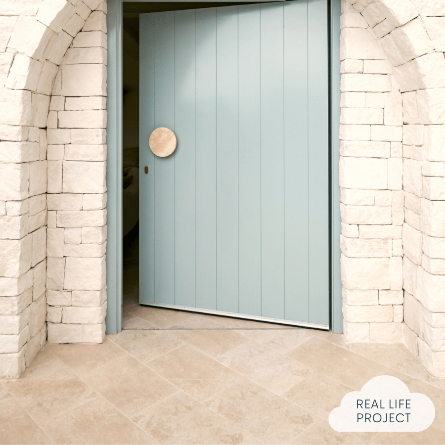 Premium Seaforth Travertine Look Beige Matte Ceramic Tile - Waterproof & Durable Flooring for Bathroom, Kitchen & Living Room