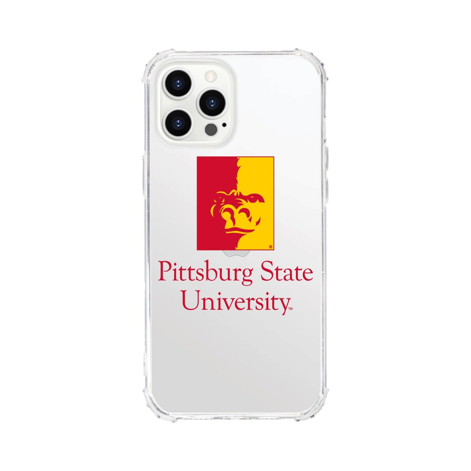 OTM Essentials Durable Phone Case for iPhone 13 Pro - Shockproof Tough Edge Protection, Classic White Design | Perfect for Pittsburg State University Students & Everyday Use