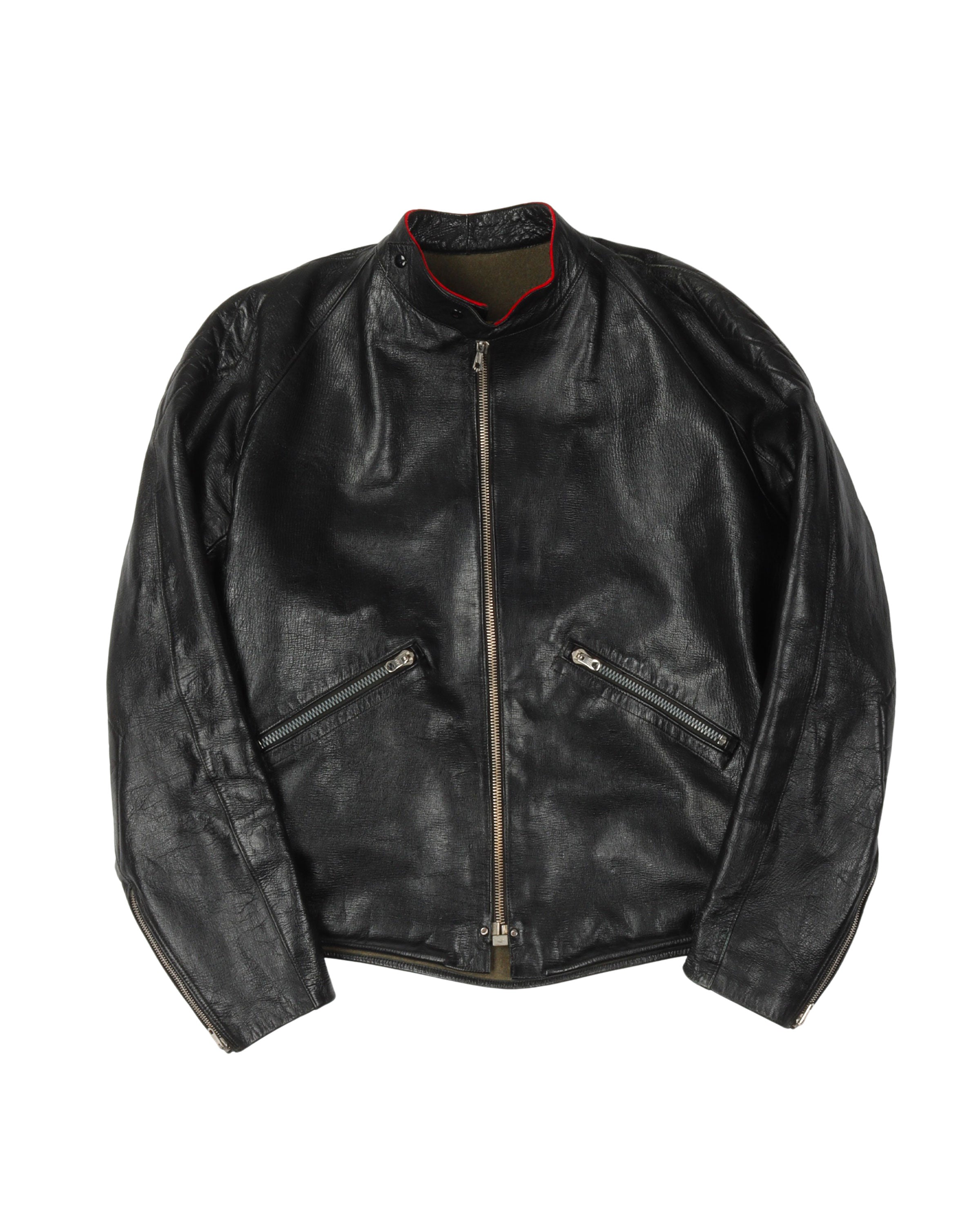 Vintage 1960s Litex Sport Cafe Racer Leather Jacket - Men's Retro Biker Motorcycle Jacket for Riding & Casual Wear