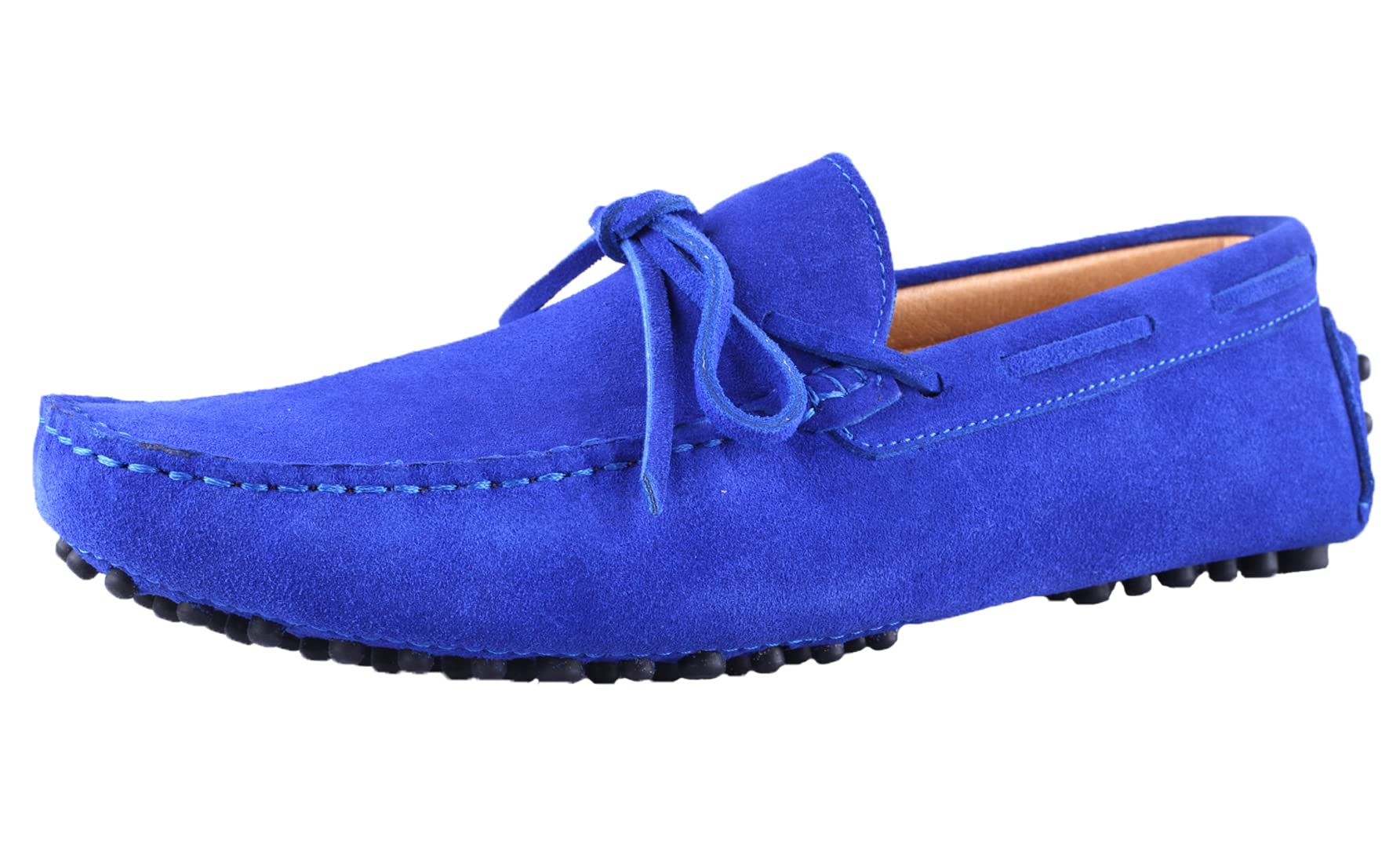 Santimon Men's Penny Loafers - Classic Suede Leather Moccasins Slip-On Shoes for Casual Wear, Driving & Prom | Comfortable & Stylish Men's Footwear for Office, Dating & Special Occasions