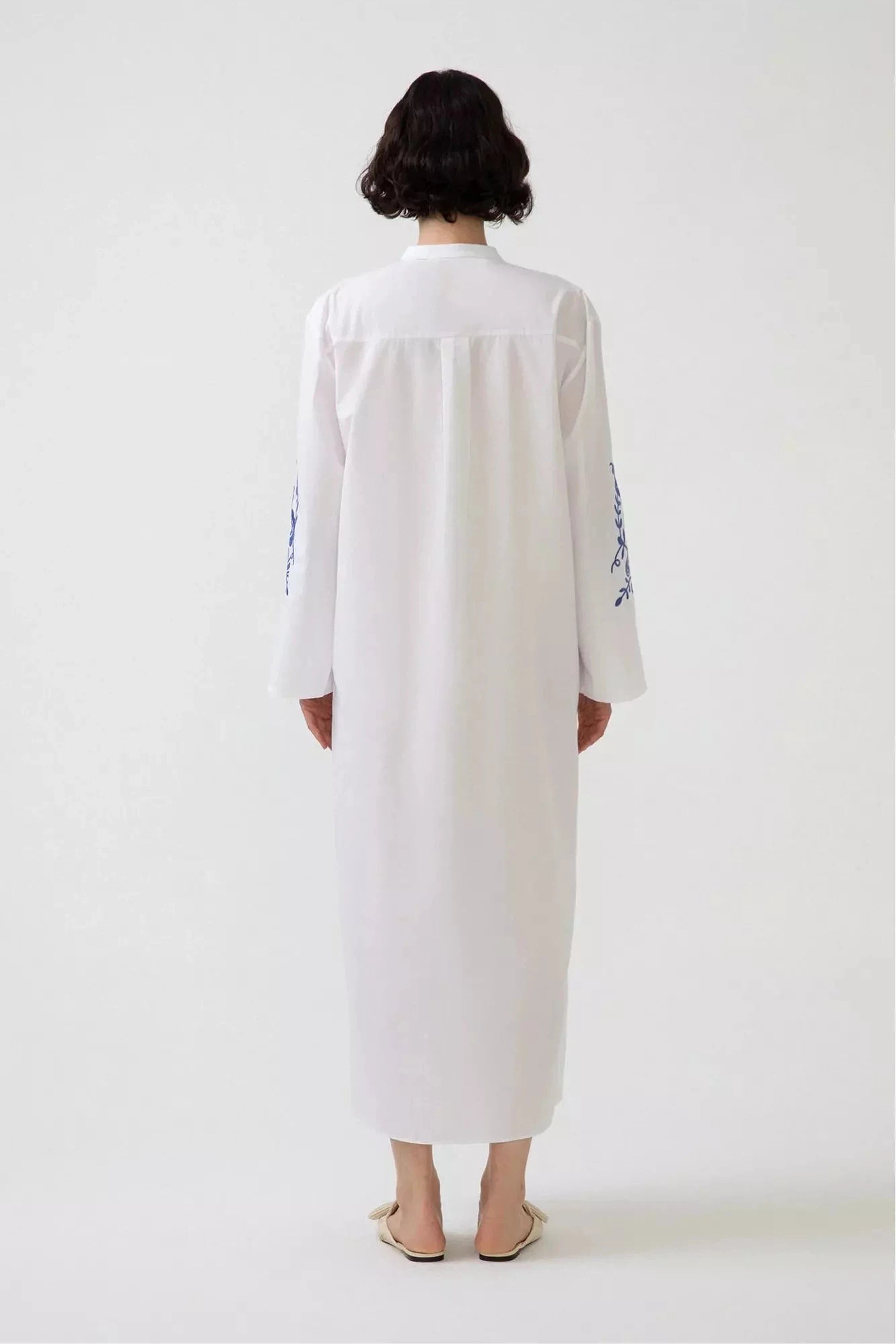 Zara Women's White Embroidered Long Sleeve Dress - Elegant Floral Lace Party Dress for Wedding, Cocktail & Special Occasions
