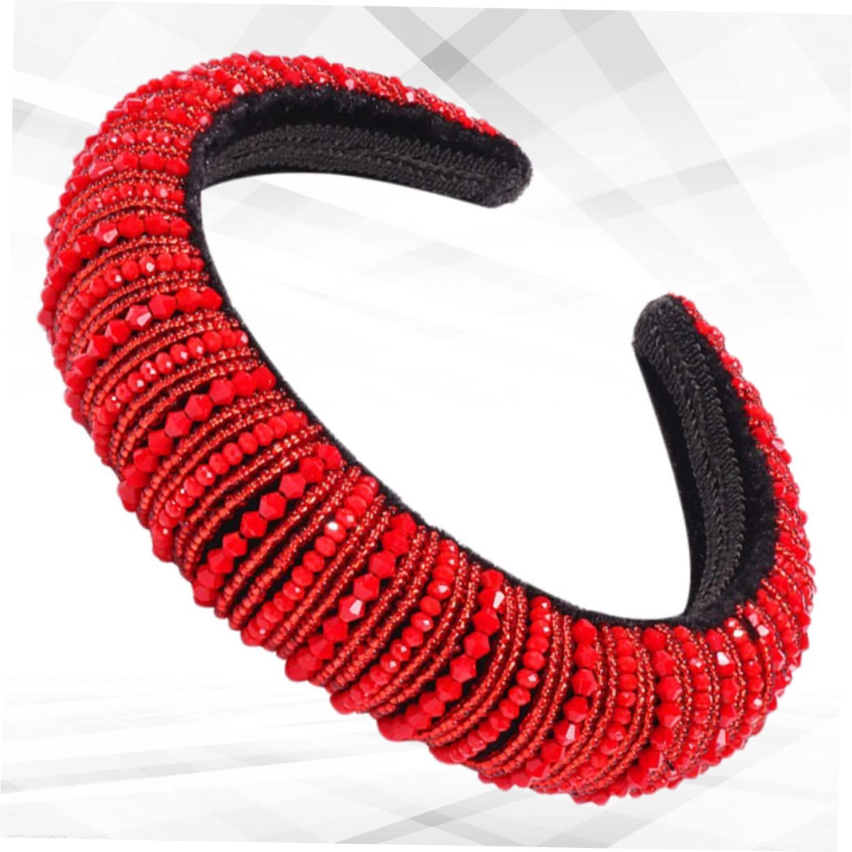 Sparkly Jeweled Headbands for Women & Girls - 2 Pack Glitter Hair Accessories for Weddings, Parties & Special Occasions