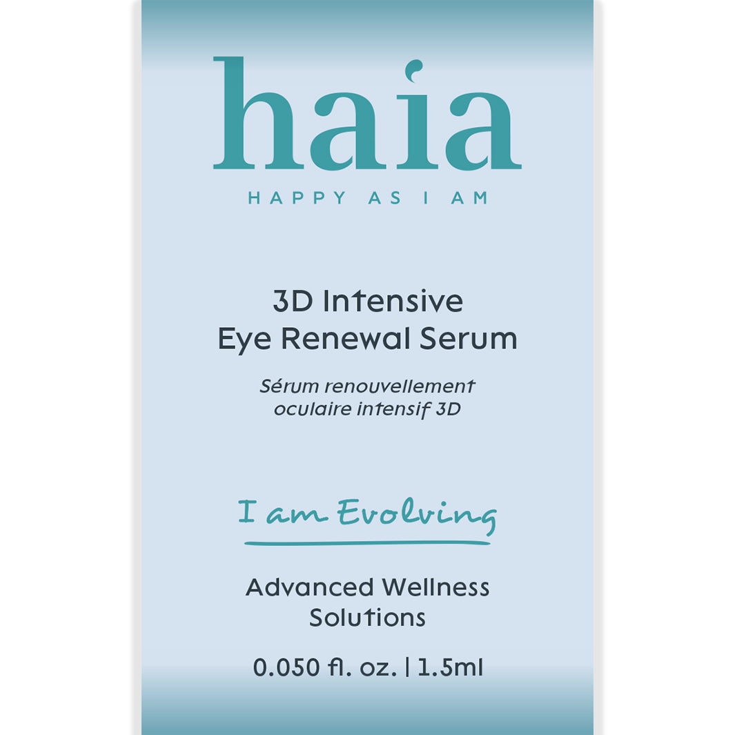 Haia I Am Evolving 3D Intensive Eye Renewal Serum - Anti-Aging Eye Treatment for Dark Circles, Wrinkles & Puffiness - Perfect for Nighttime Skincare Routine