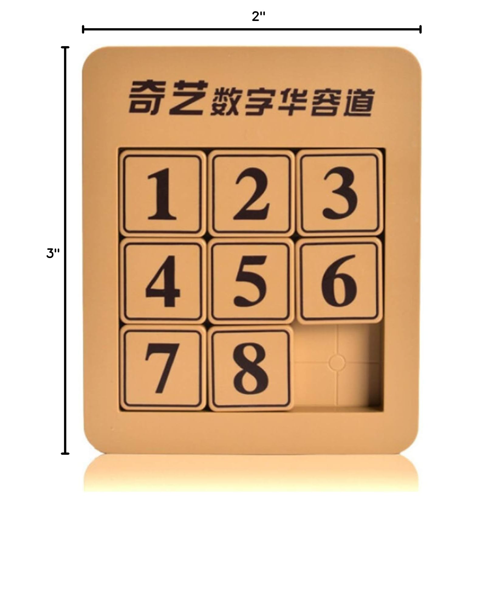 Cuberspeed 8 Klotski Magnetic Slide Number Puzzle - Brain Teaser Toy, Tangram Jigsaw Game for Kids & Adults - Perfect for Travel, Classroom & Family Game Night