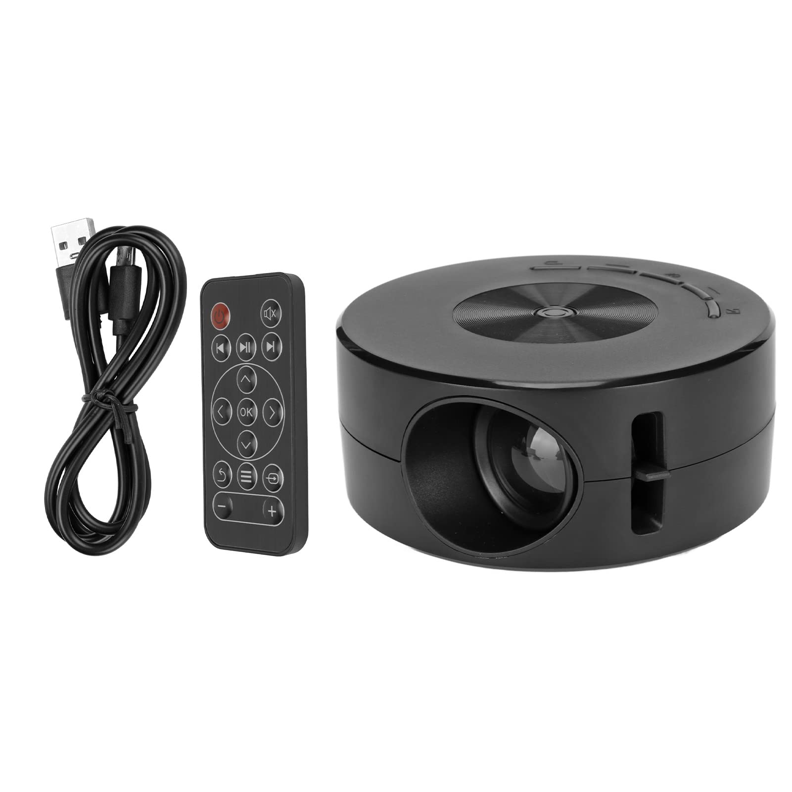 QANYEGN Mini LED Projector with Wireless Screen Mirroring - 1080P HD Home Theater Movie Projector for Bedroom, Outdoor & Indoor Entertainment | Compatible with Smartphones, Laptops & Gaming Consoles