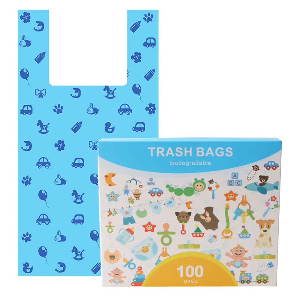 YARNOW 100pcs Unscented Dog Waste Bags - 37cm Pet Poop Bags, Biodegradable Doggie Bags for Cleanup, Litter & Trash Disposal | Perfect for Dog Walks, Park Visits & Backyard Cleanup