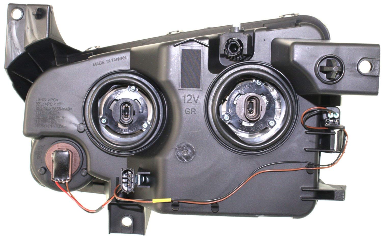 Garage-Pro Driver & Passenger Side Headlight Assembly for 2006-2007 Dodge Charger | Halogen Replacement with Bulbs | Fits Models Produced Before Nov 2006 | Replaces OEM Part# 4806164AF/4806165AF | Perfect for Night Driving & Auto Restoration Projects