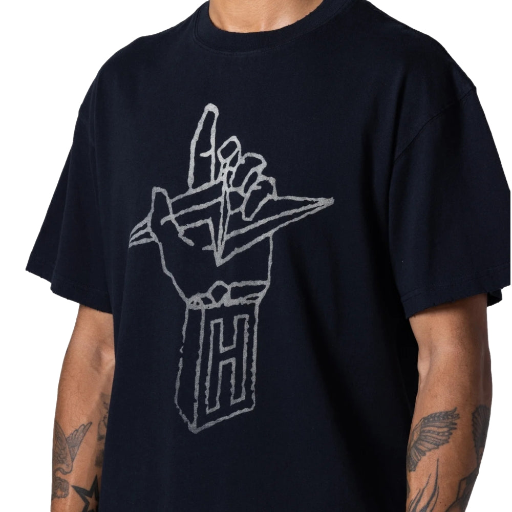 Honor The Gift Lighting Hand Tee Black - Stylish Graphic T-Shirt for Men - Perfect for Casual Wear & Street Fashion