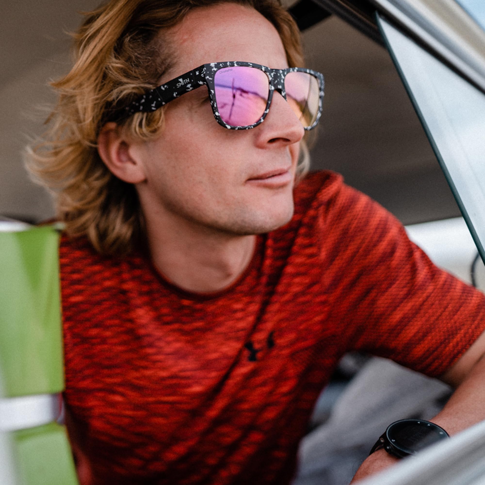 SMITH Lowdown 2 Performance Sports Sunglasses for Running, Cycling & Outdoor Activities - Polarized Matte Tortoise Frame with Brown ChromaPop Lenses - UV Protection for Men & Women - Perfect for Everyday Wear, Hiking & Driving