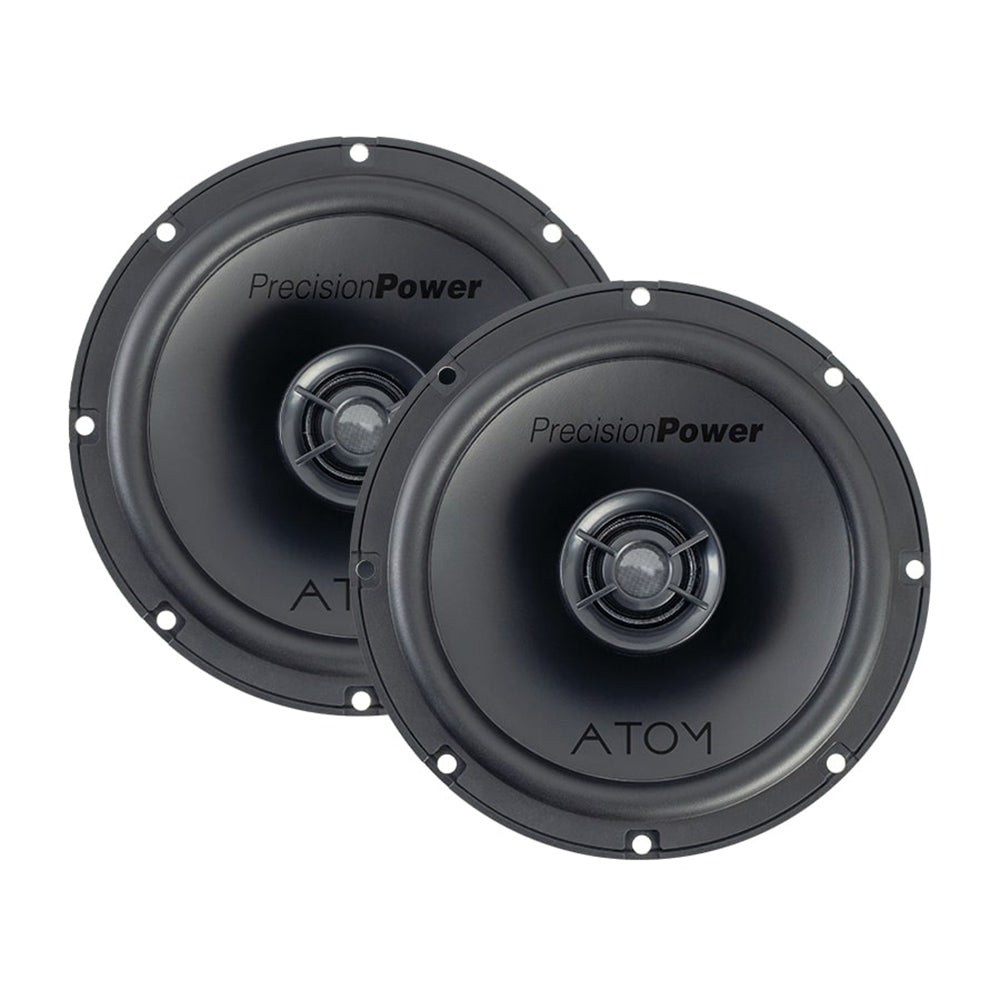 Precision Power AS.65 ATOM Series 6.5 Inch Full Range Car Speakers - High Performance Audio for Cars, Trucks & Boats