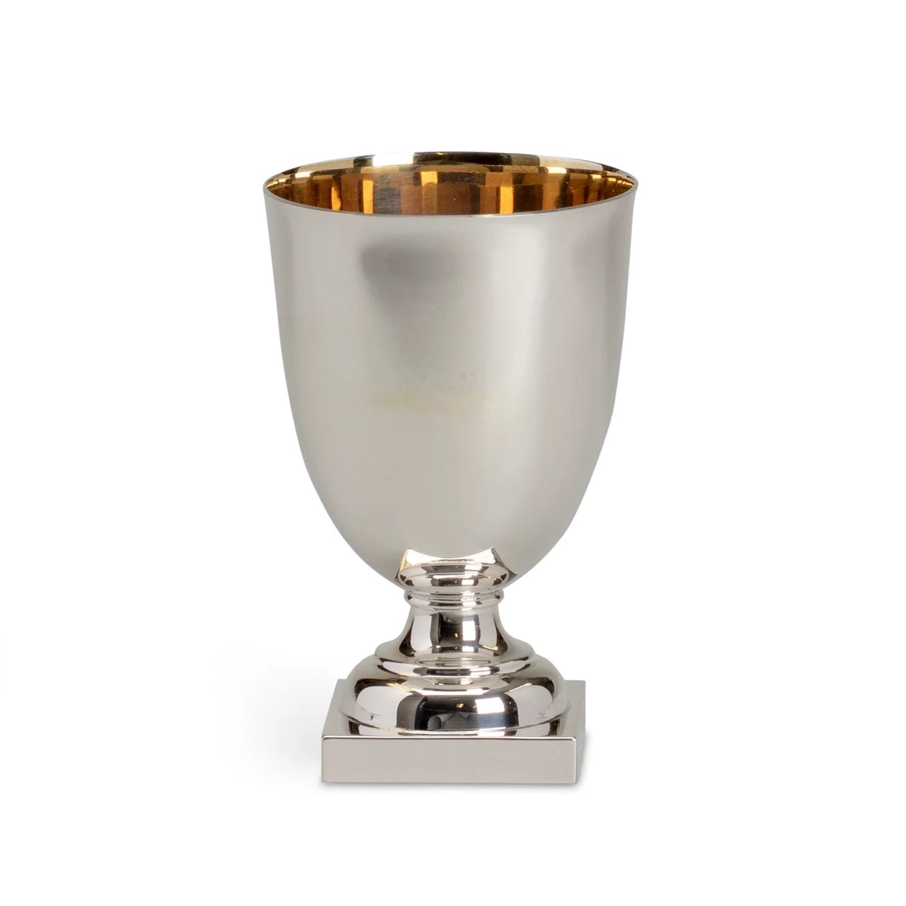 Sterling Silver Goblet with Gold Wash Interior - Elegant Wine Glass for Weddings, Parties & Home Decor