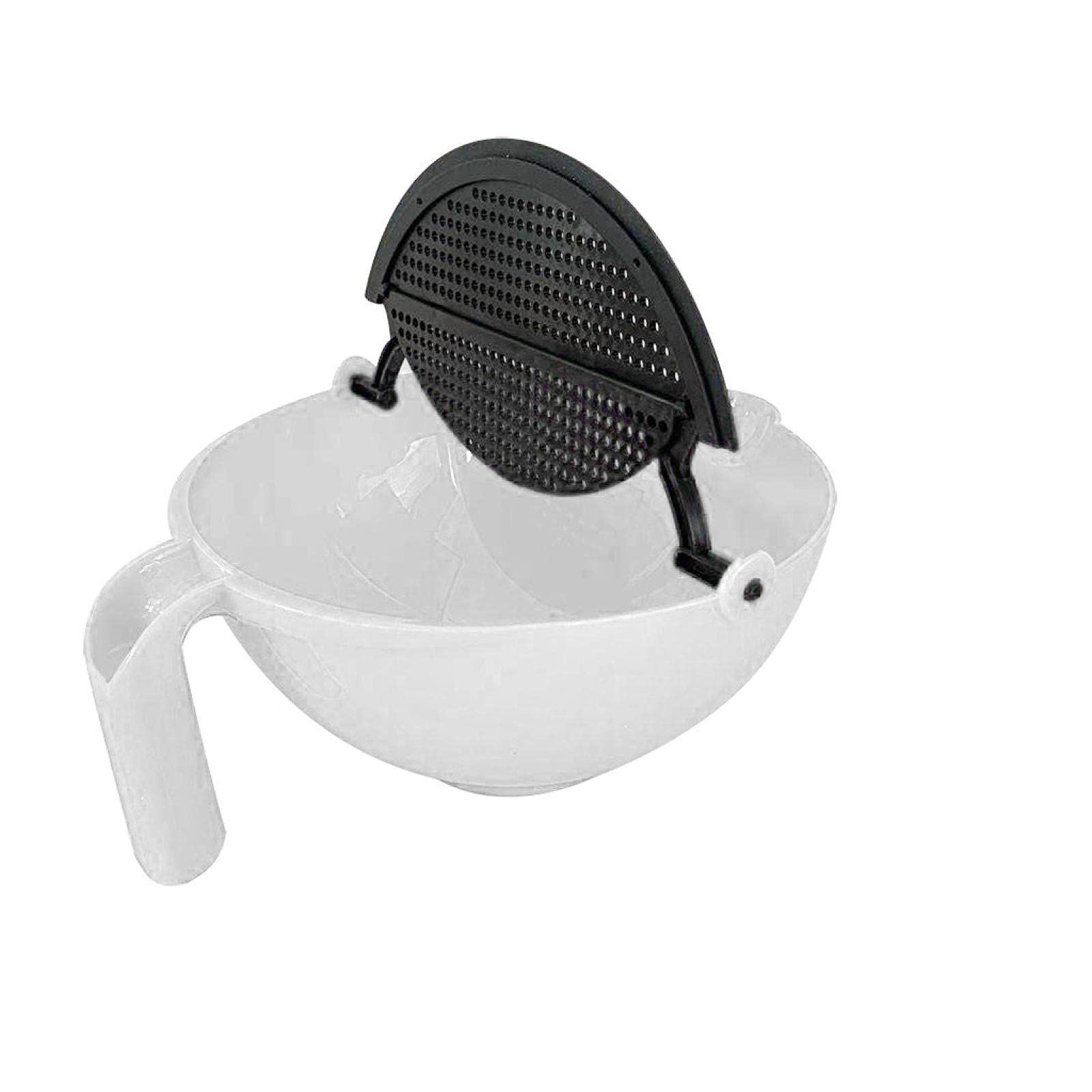 360-Degree Rotating Kitchen Sink Strainer - White Drain Basket Filter for Fruits, Vegetables & Seasonings | Perfect for Washing Produce, Draining Pasta & Mixing Ingredients