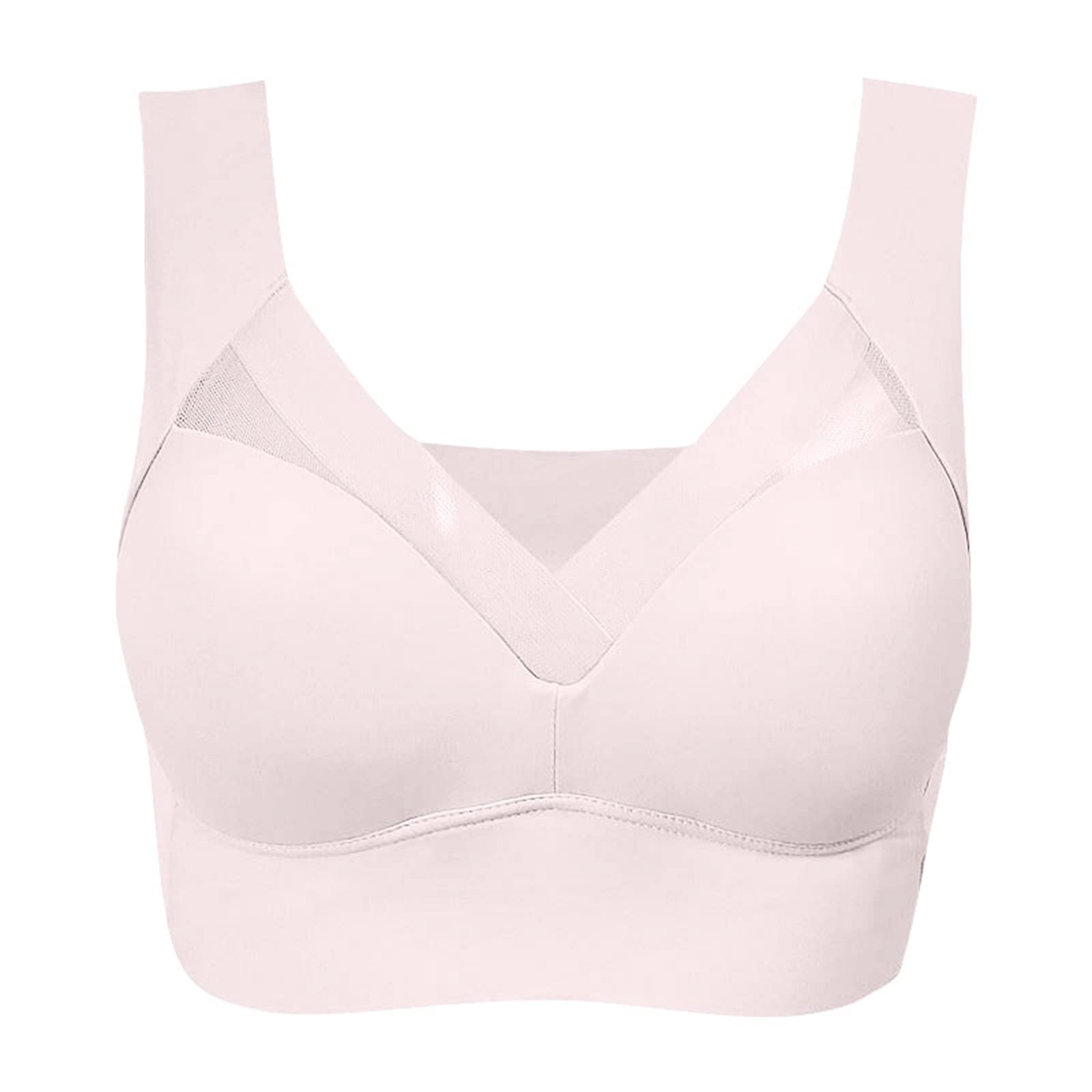 Wirefree Plus Size Lace Minimizer Bra - Comfortable Support for Everyday Wear