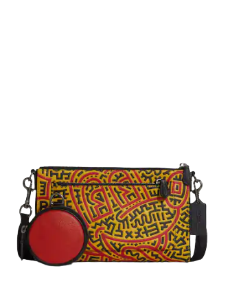 Coach Disney Mickey Mouse X Keith Haring Holden Crossbody Bag - Stylish Mini Shoulder Purse for Women - Perfect for Parties, Travel & Everyday Use