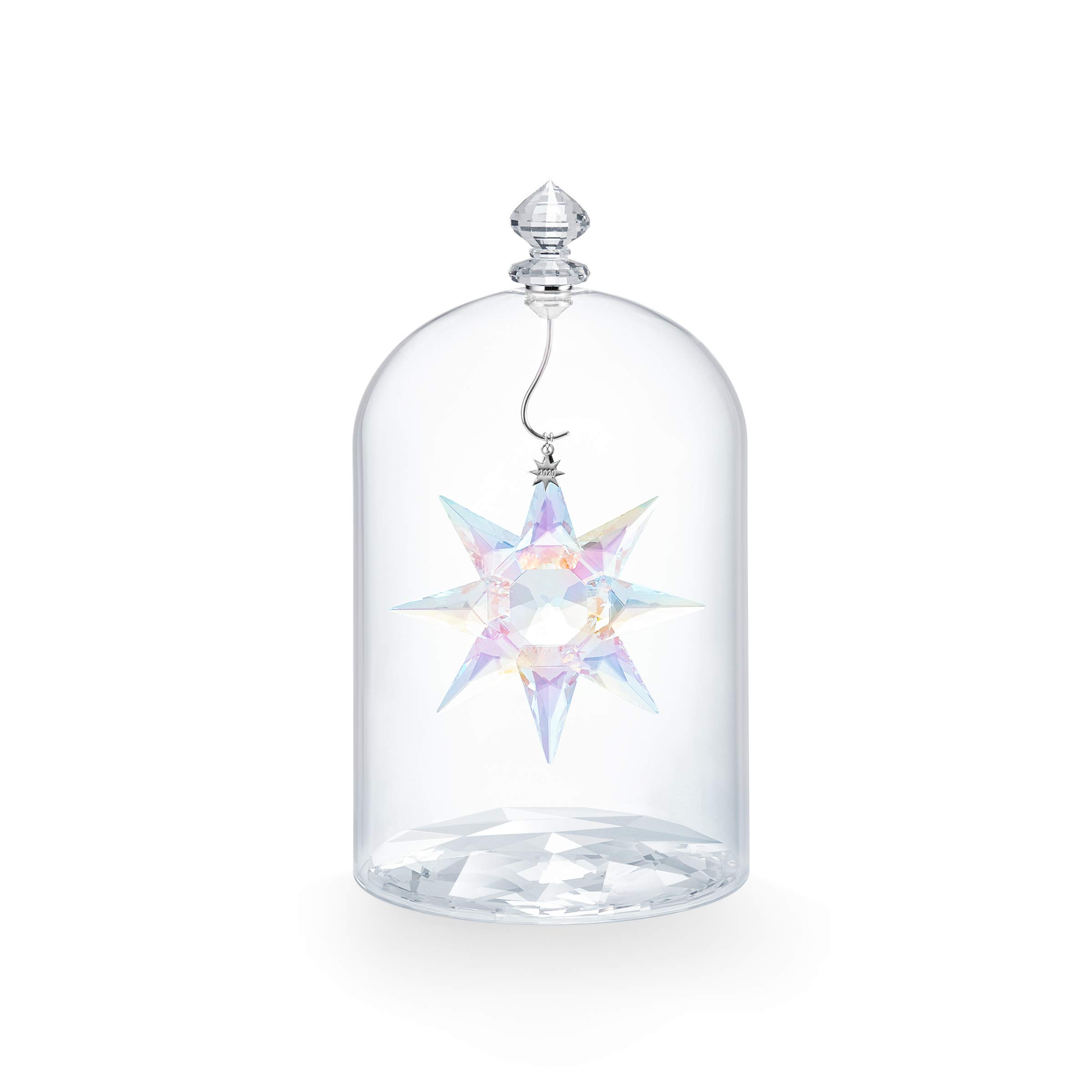 Swarovski 125th Anniversary Engraved Christmas Ornament 2020 - Limited Edition Glass Jar & Star Set for Holiday Tree Decorations, Gift Giving & Festive Home Decor