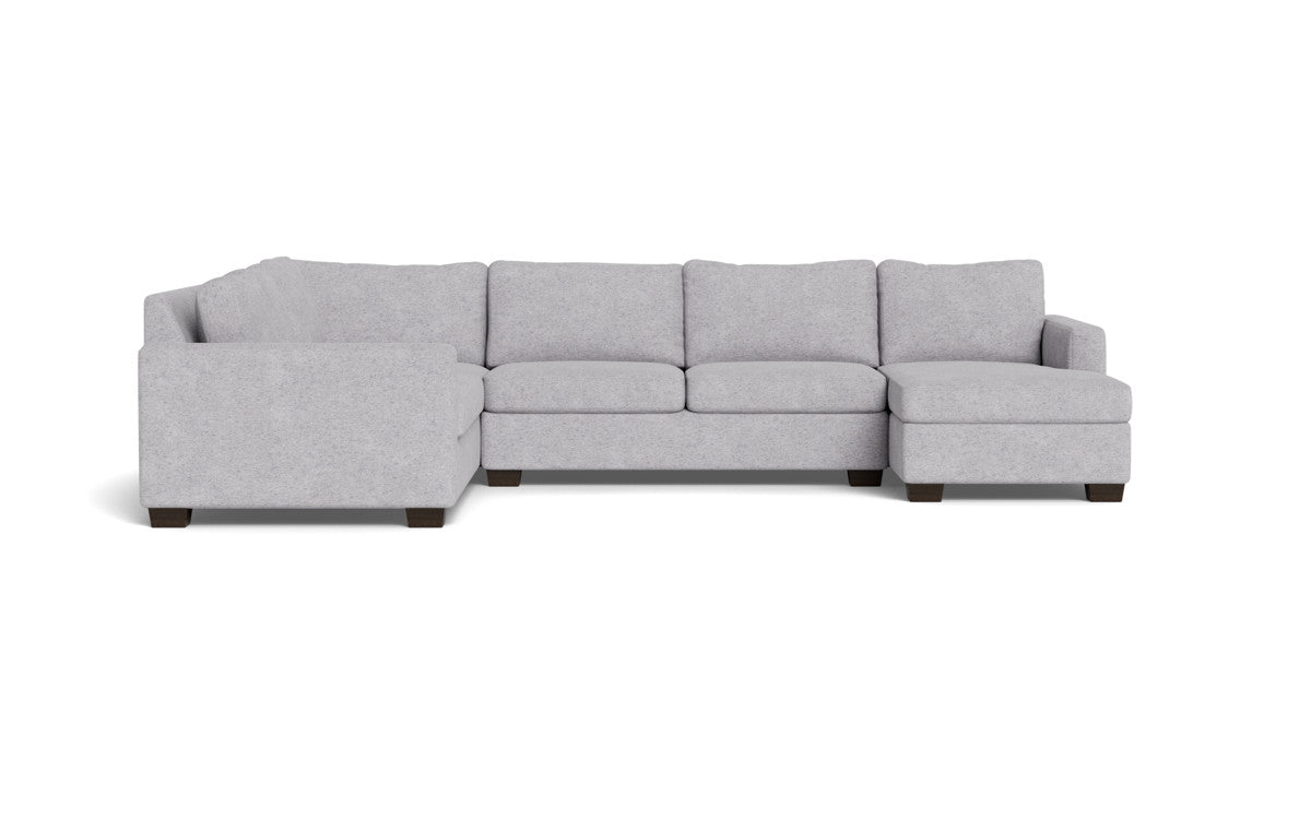 Track 141 Corner Sectional Sofa with Full Sleeper & Right Chaise - Modern L-Shaped Couch for Small Spaces, Living Room, Apartment & Home Theater Comfort