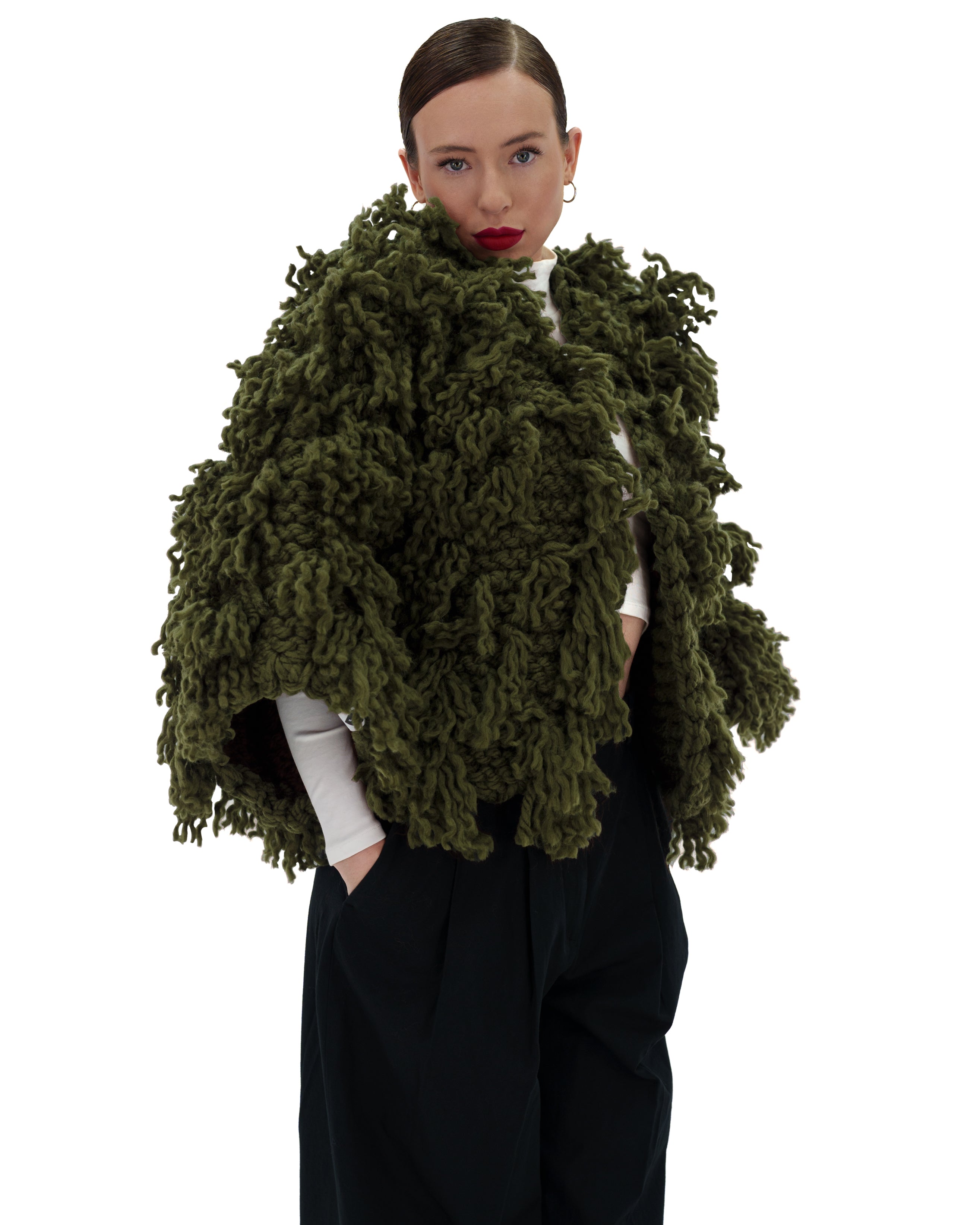 Women's Soft Fur-Like Cardigan - Cozy Winter Knit Sweater for Casual Wear, Office & Lounge