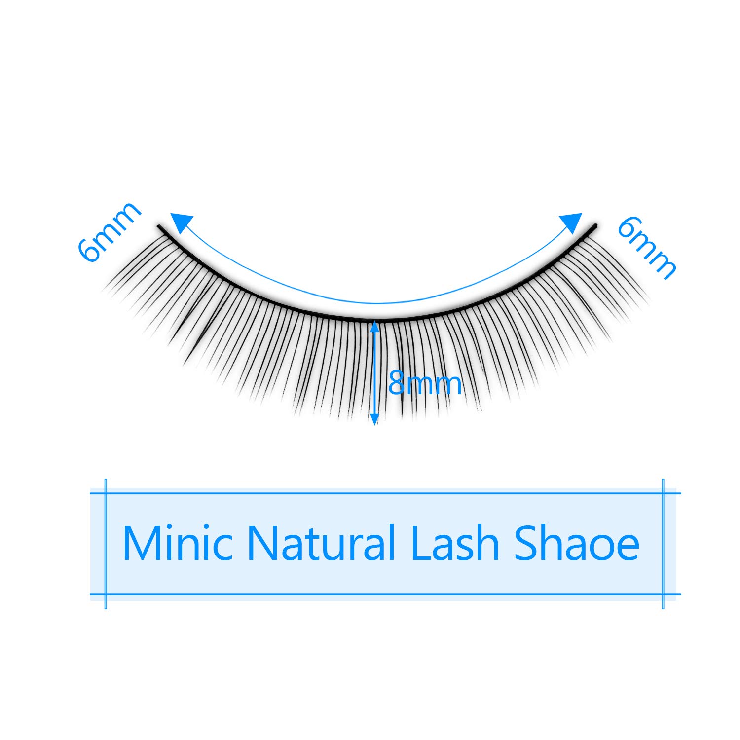 Fenshine 20 Pairs Eyelash Extensions Practice Lashes - Self-Adhesive Training Lashes for Beginners, Professional Lash Extension Supplies - Perfect for Salon, Home Practice & Makeup Training