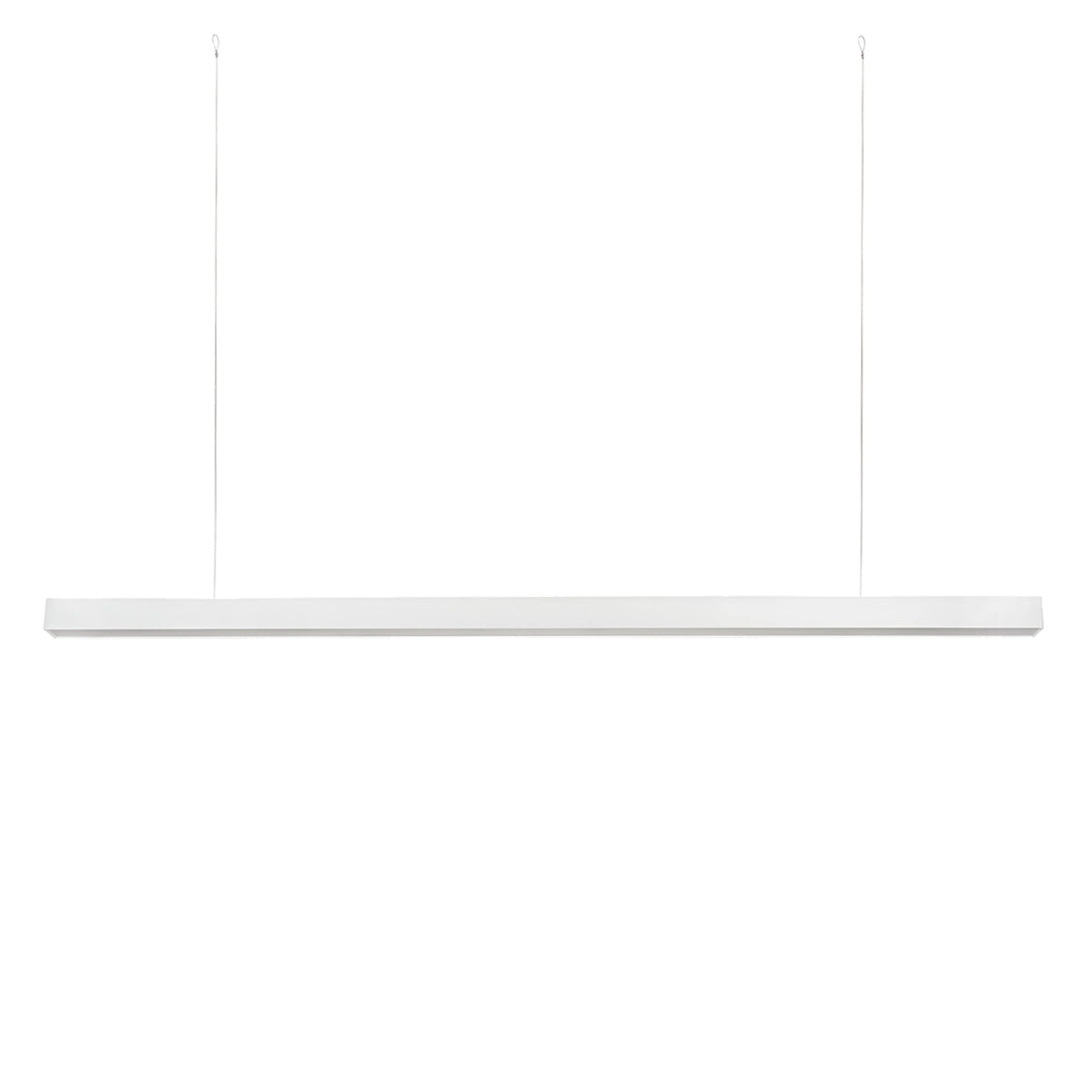 8ft LED Linear Light Fixture - 80W, 10400 Lumens, 5 CCT Selectable (3000K-6500K), White, 120-277V - Perfect for Warehouse, Garage, Office & Commercial Lighting