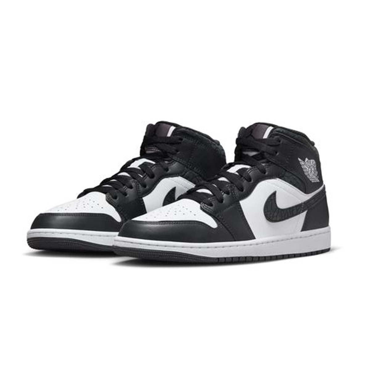 Air Jordan 1 Mid SE 'Panda Elephant' Men's Basketball Shoes - Stylish Sneakers for Casual Wear, Street Fashion & Sports