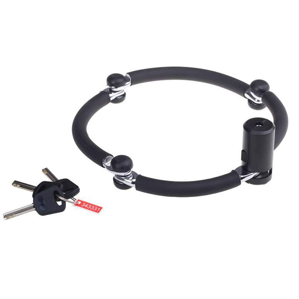 Heavy Duty Folding Bike Lock - Universal Steel Portable Chain Bicycle Lock with Anti-Theft Security | Perfect for Commuting, Travel & Outdoor Cycling