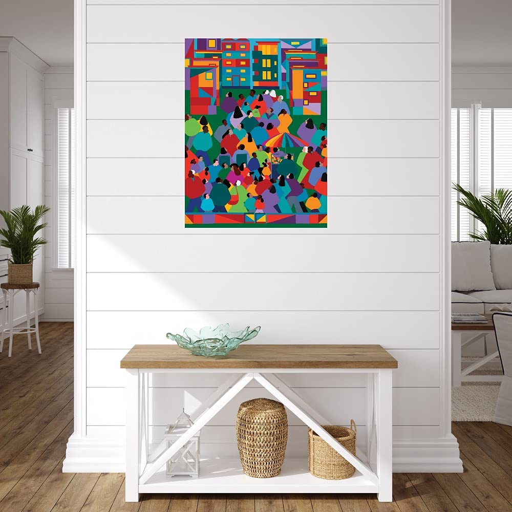 We The People I Fine Art Canvas Wall Decor by Synthia Saint James - Ready to Hang 42x56 Inches - Perfect for Living Room, Bedroom, Office & More - American Pop Art Home Decor