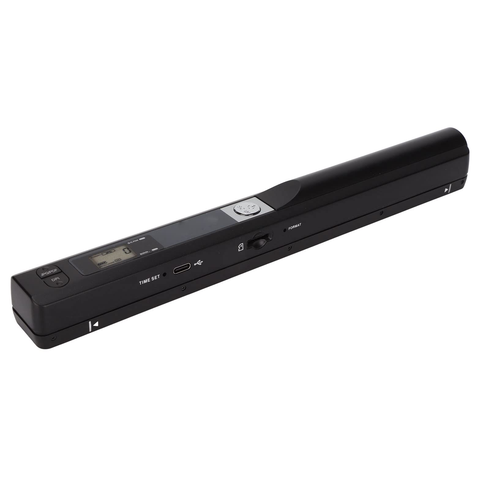 **Portable Handheld Scanner - 300/600/900DPI High Resolution for A4 Documents, Photos, Texts & Receipts | Compact & Lightweight for Office, Home & Travel Use (Black)**