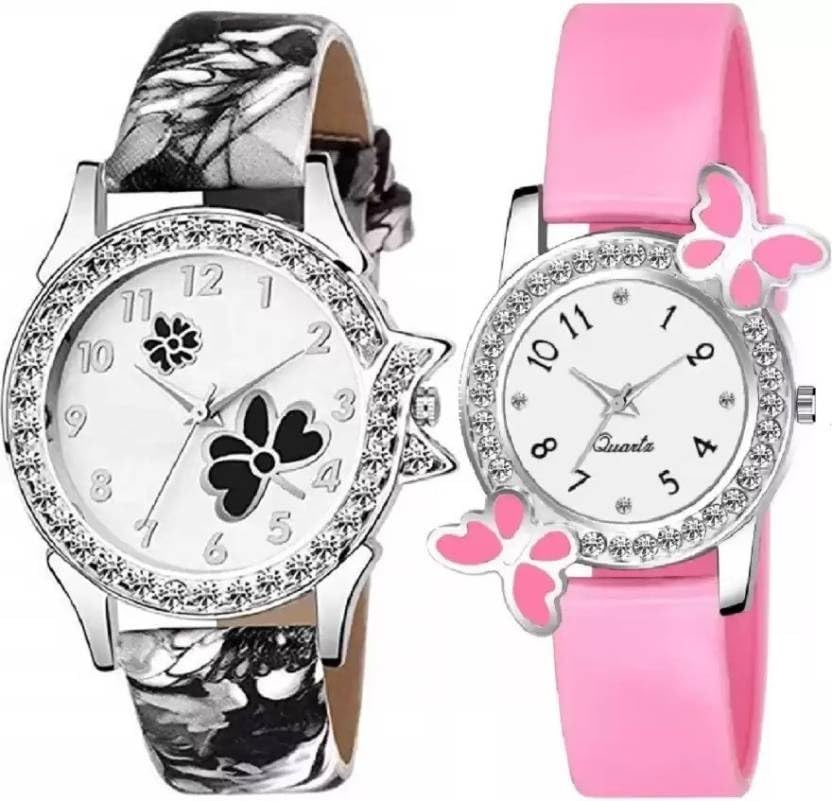 QALIBA Girls Analog Watch - Stylish Multicolor Designer Watch for Girls & Women | Perfect for School, Parties & Everyday Wear