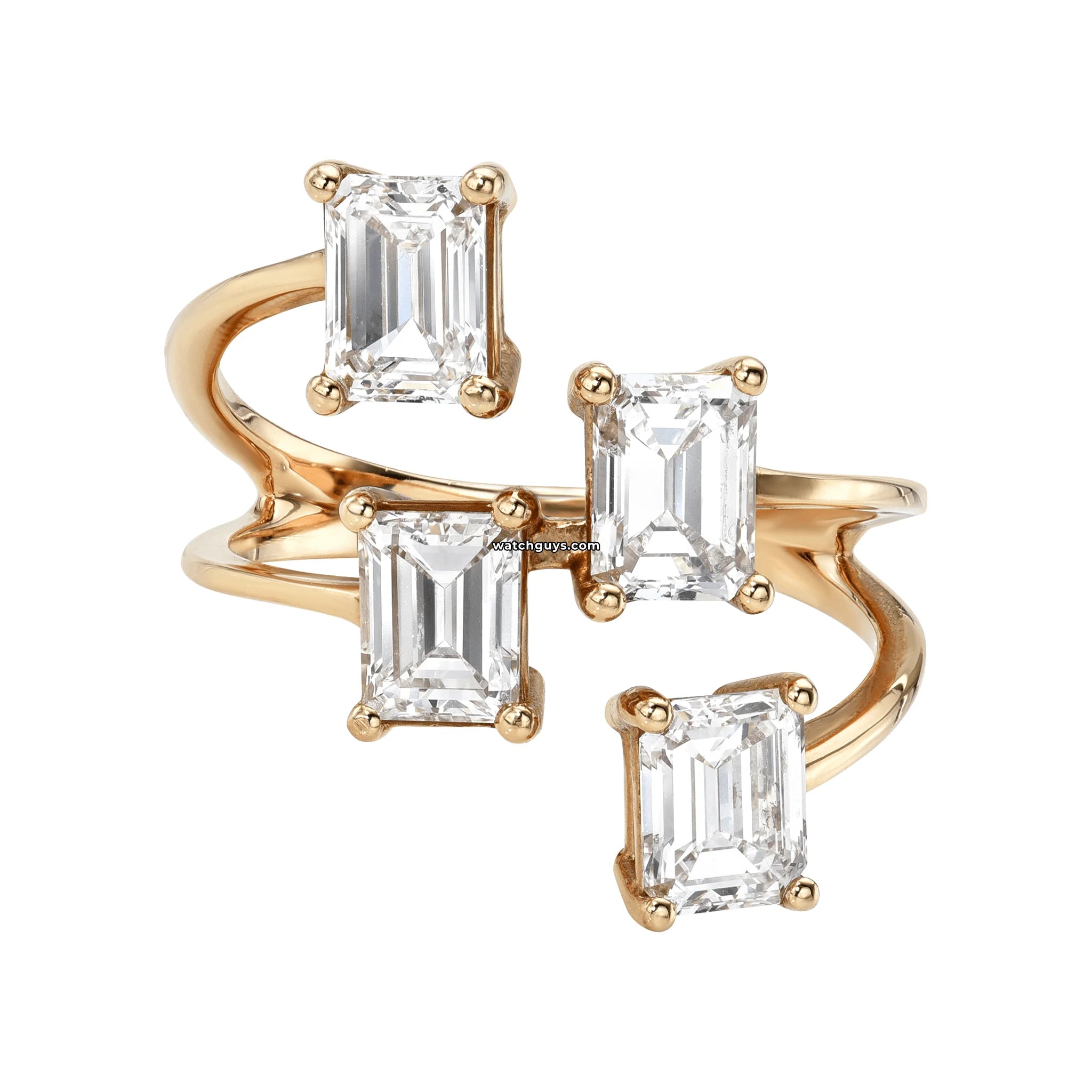 2.28 Carat Emerald Cut Diamond Ring in 18k Rose Gold - GIA Certified for Engagement, Wedding & Anniversary Gifts