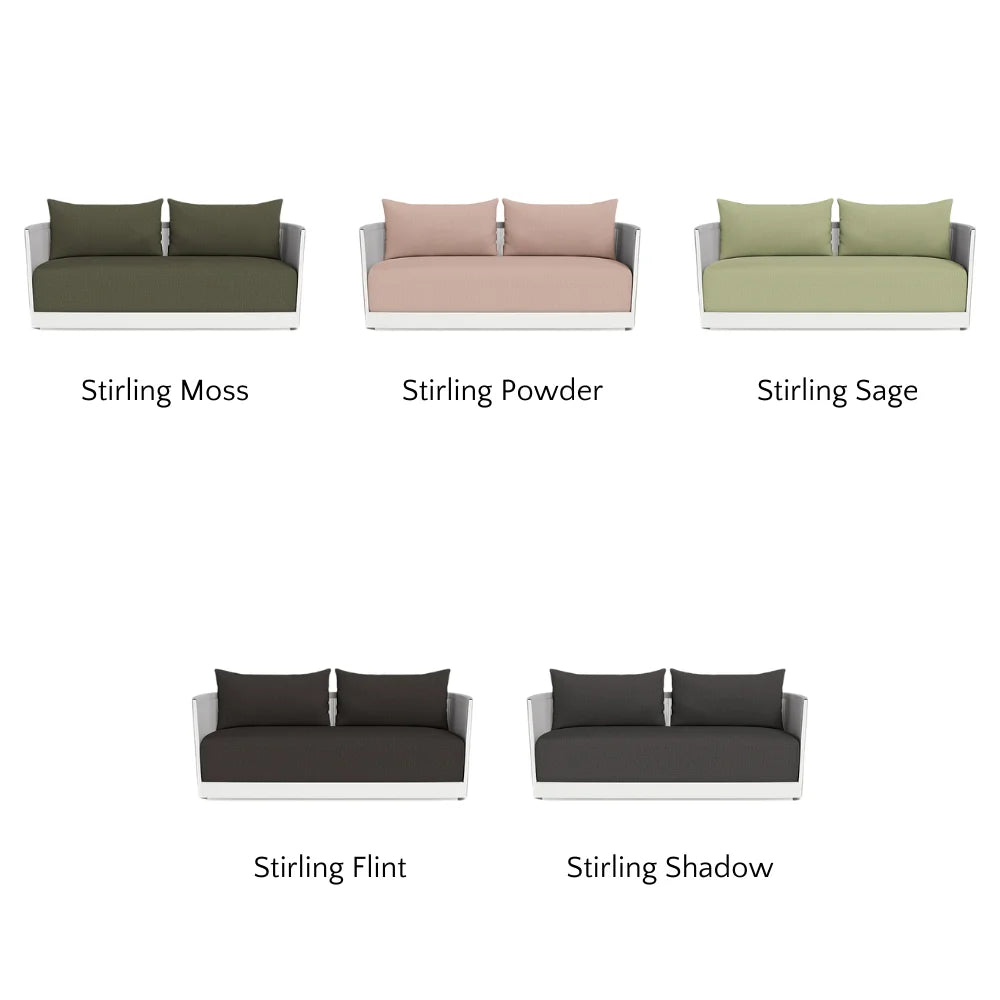Antigua Outdoor 2-Seat Patio Sofa Set - Waterproof Wicker Furniture for Garden, Balcony, or Poolside Relaxation