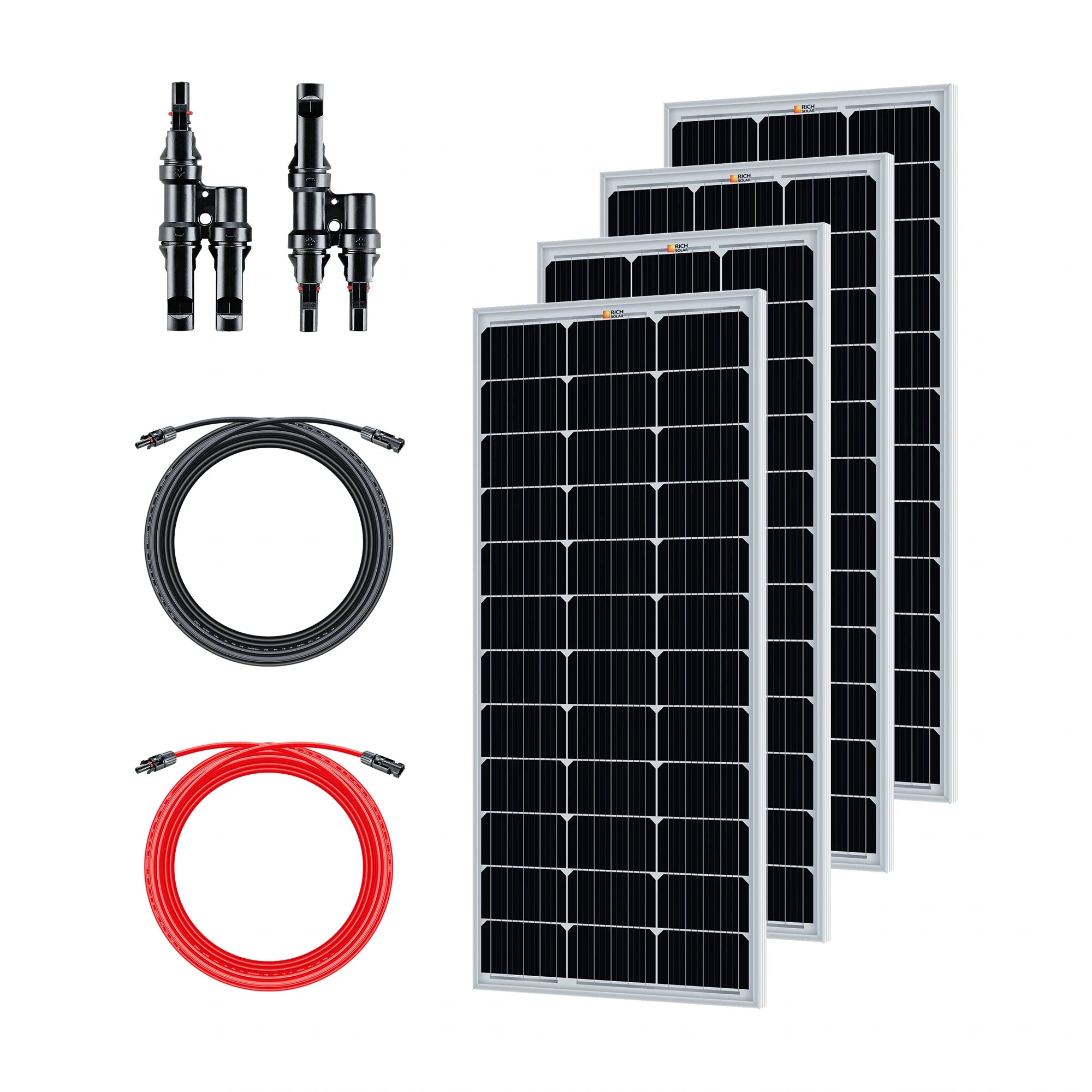 Rich Solar 400 Watt Solar Panel Kit for Portable Power Stations & Solar Generators - Perfect for Camping, RV Trips, and Emergency Power Backup