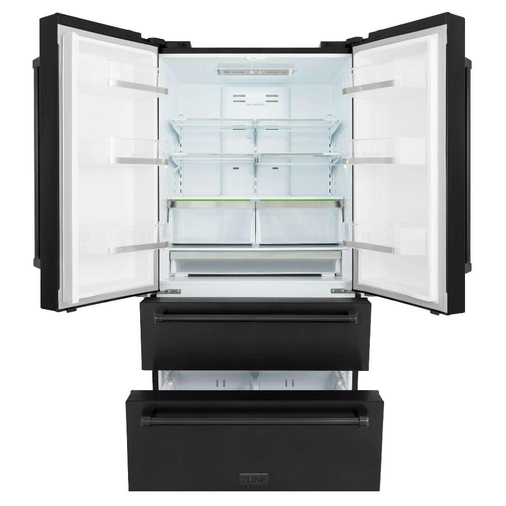 ZLINE 30-inch Black Stainless Steel Kitchen Package - Dual Fuel Range & Over-the-Range Microwave (3KPR RABOTRH30) | Premium Appliance Bundle for Modern Kitchens | Perfect for Home Renovations & Chef-Inspired Cooking Spaces