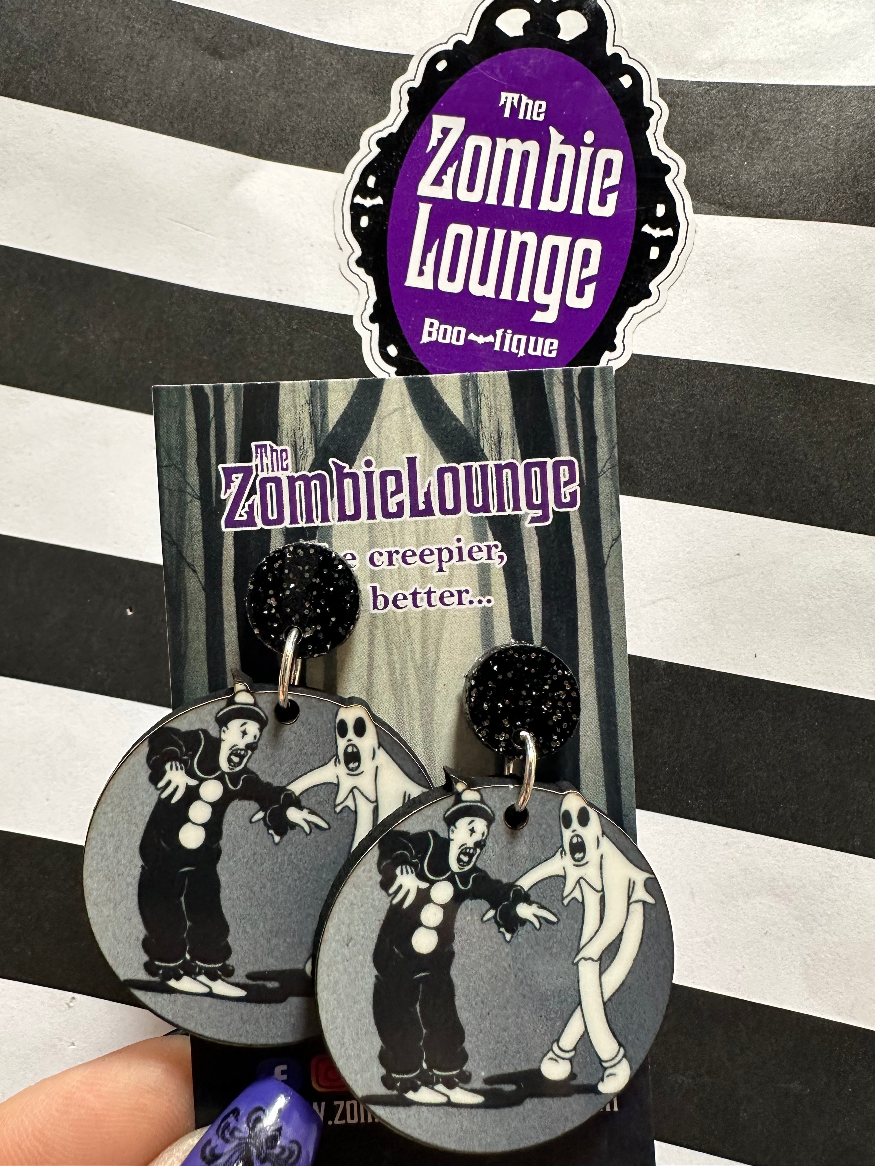 Funny Dancing Clown Dangle Earrings for Women - Cute & Playful Costume Jewelry - Perfect for Halloween, Cosplay, and Circus-Themed Parties