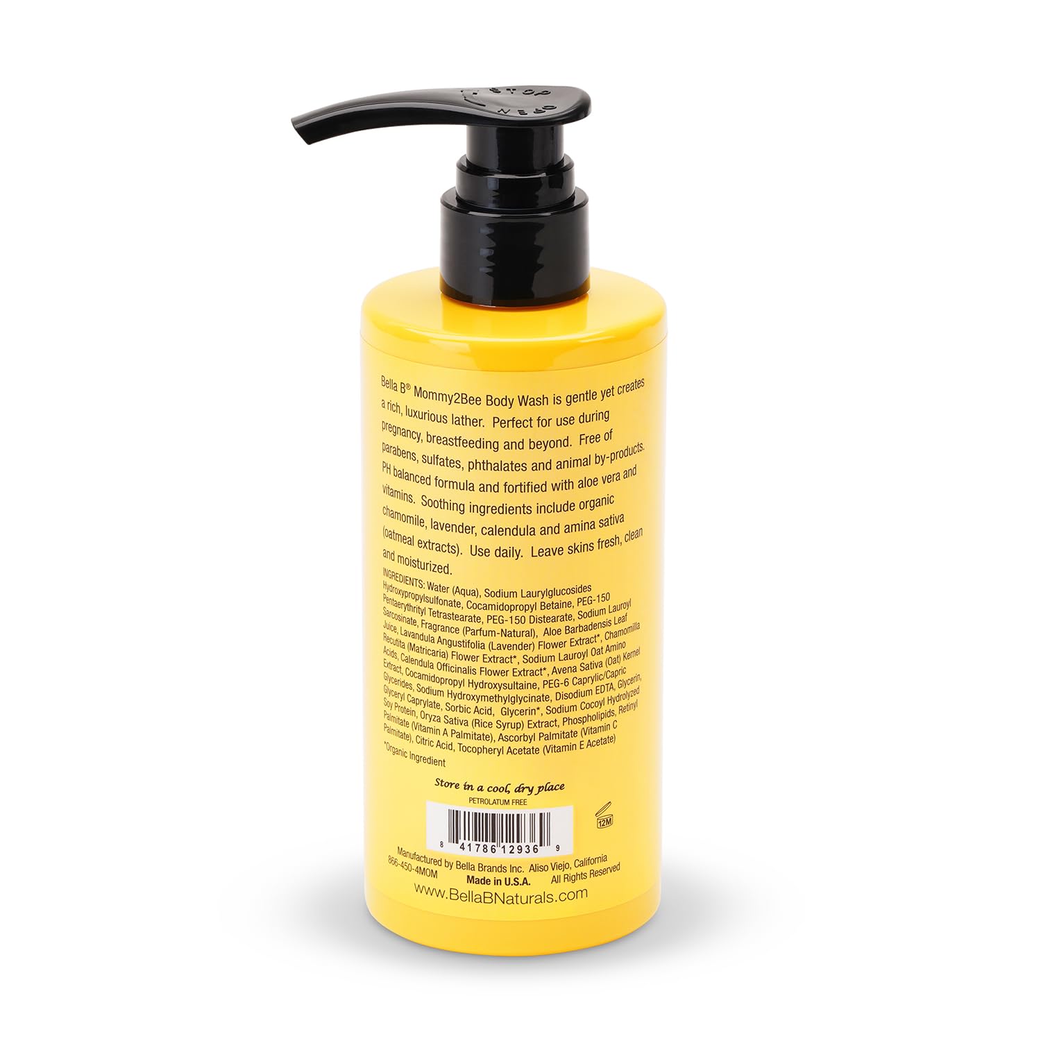 Bella B Mommy2Bee Pregnancy Safe Body Wash 11oz - Organic, Moisturizing & Luxurious Lather for Expecting Moms - Gentle Cleansing for Fresh, Soft Skin - Perfect for Shower & Bath Time Relaxation