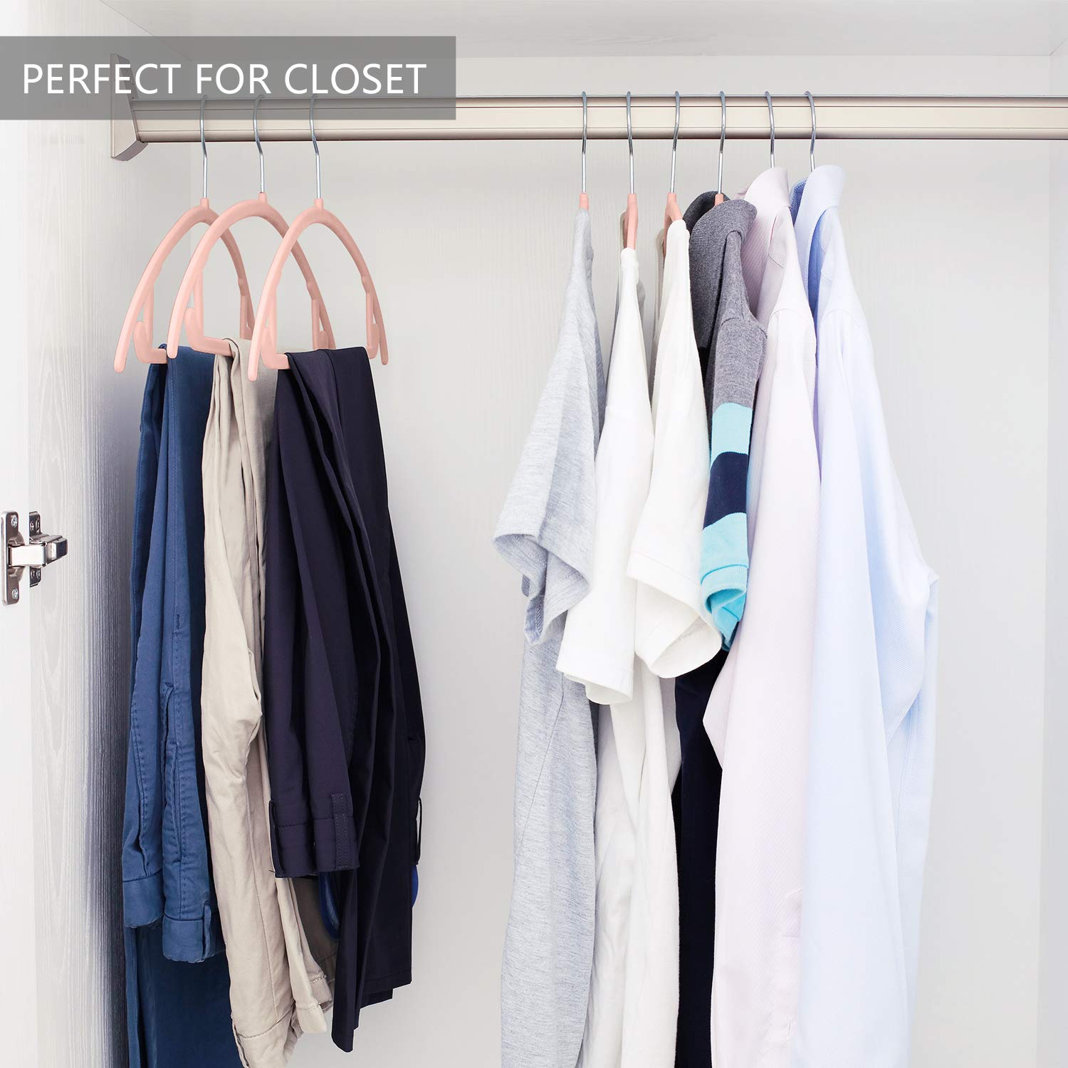 MIZGI Premium Velvet Hangers (30-Pack) - Heavy Duty Non-Slip Closet Organizers with Chrome Hooks, Space Saving Rounded Hangers for Coats, Sweaters, Jackets & Pants - Perfect for Wardrobe Organization & Closet Storage Solutions